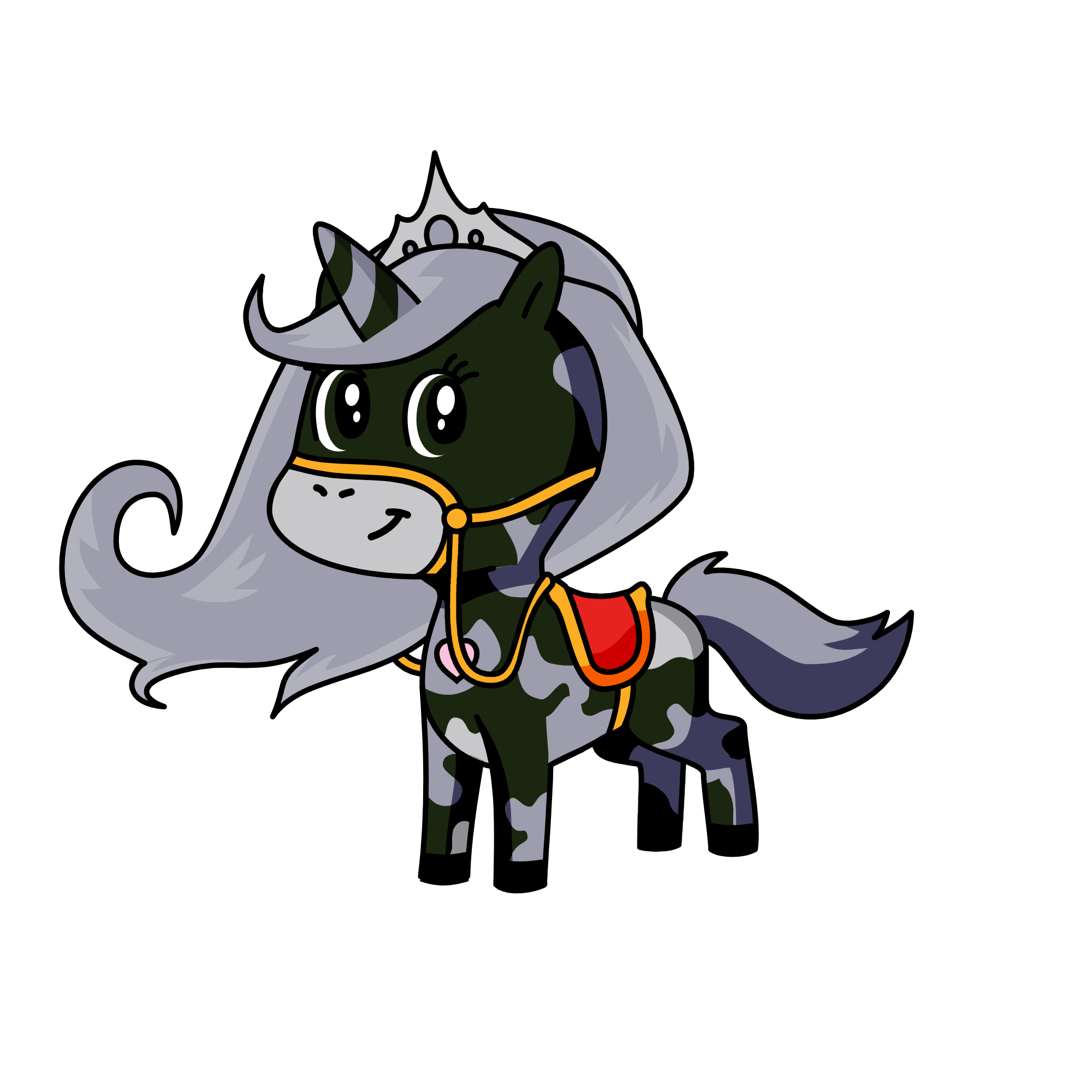 :D, the unicorn
