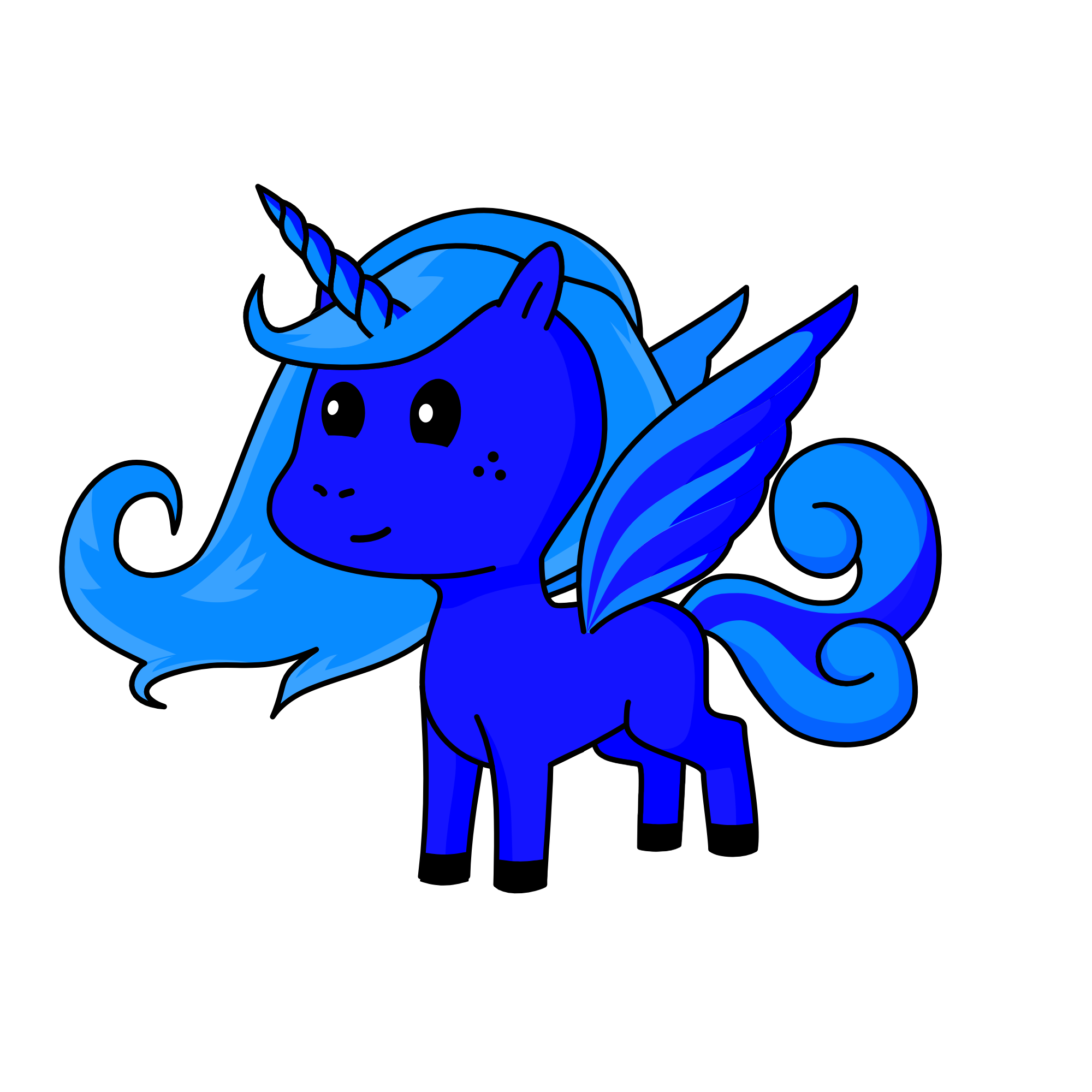 bluy, the unicorn