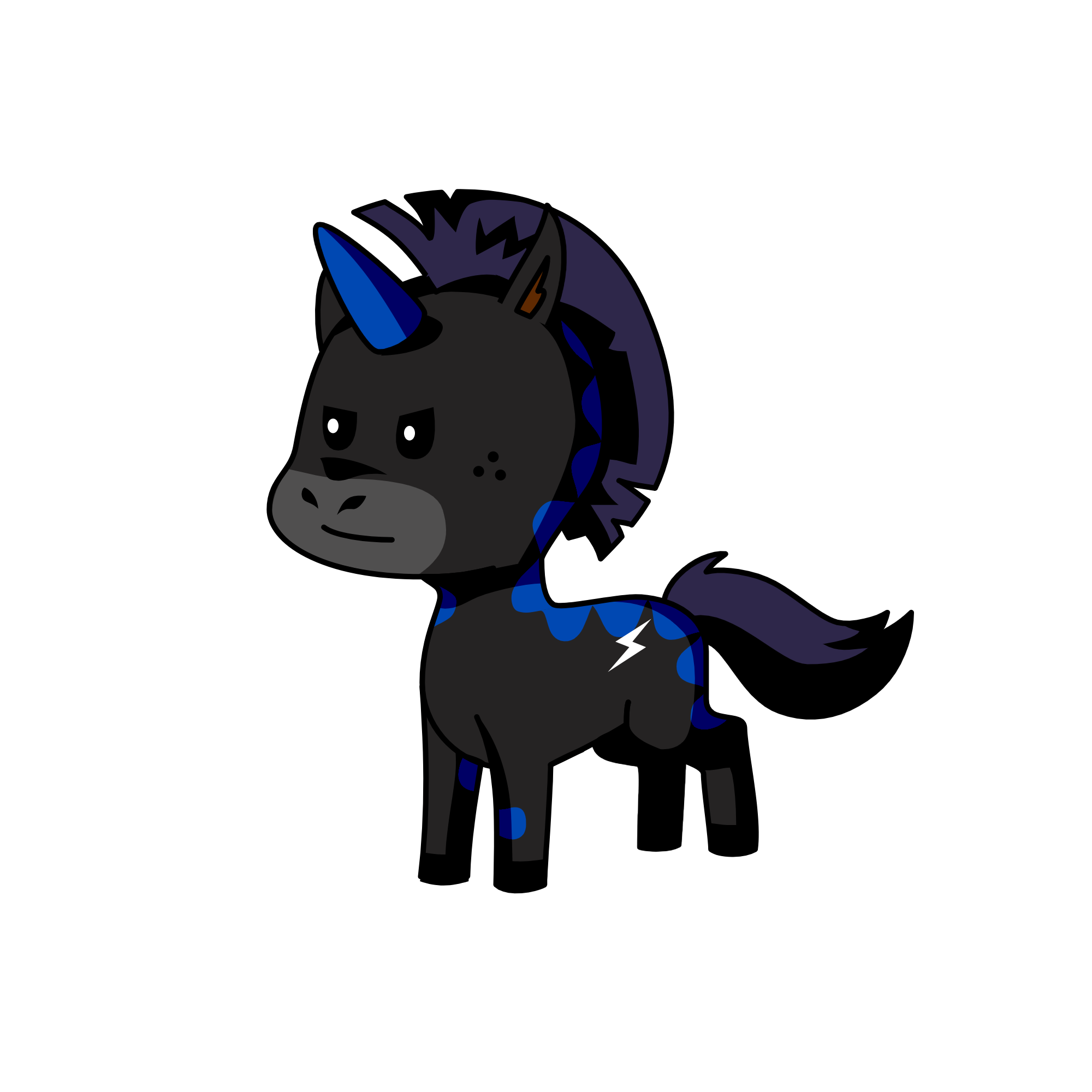 Black Night, the unicorn