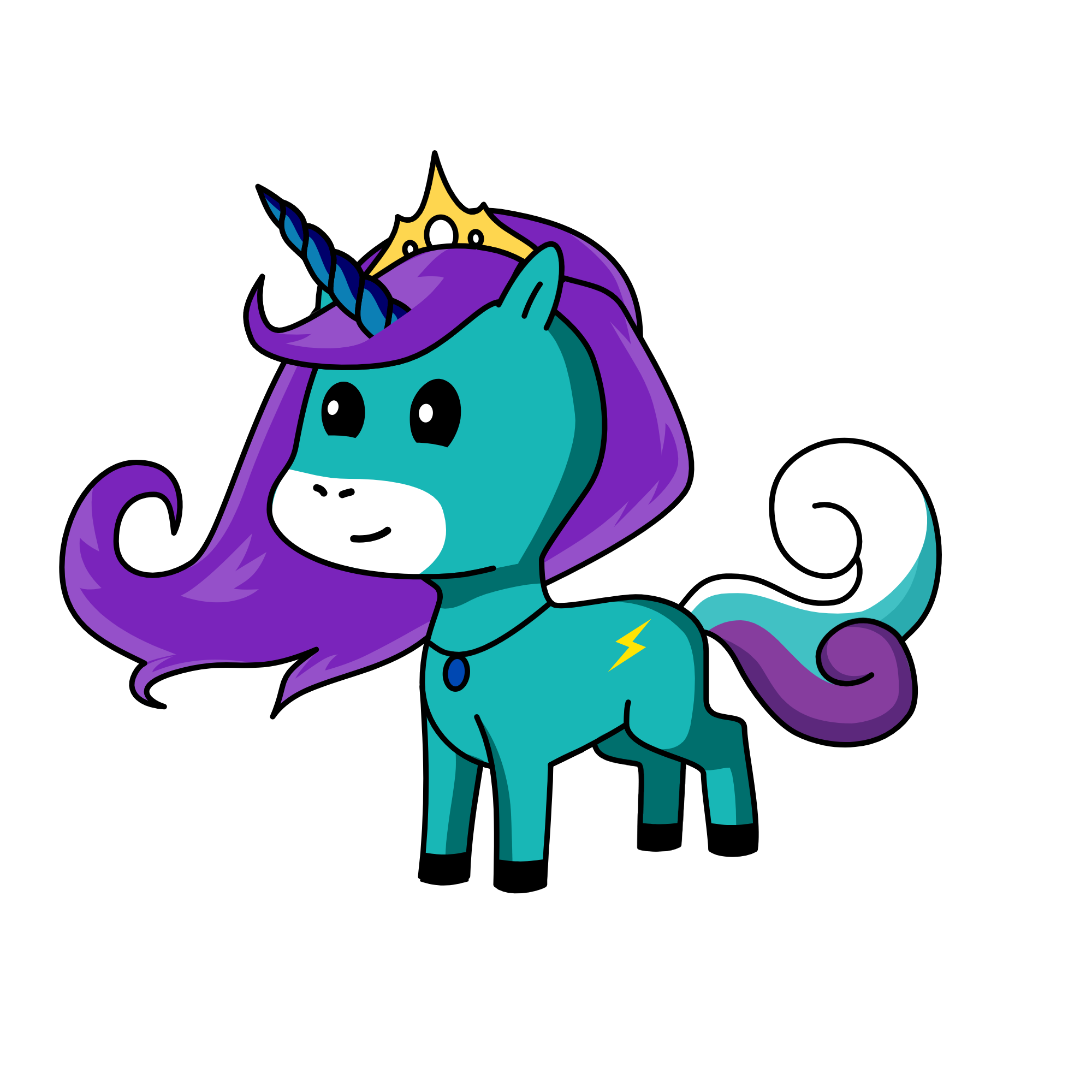 Aqua, the unicorn