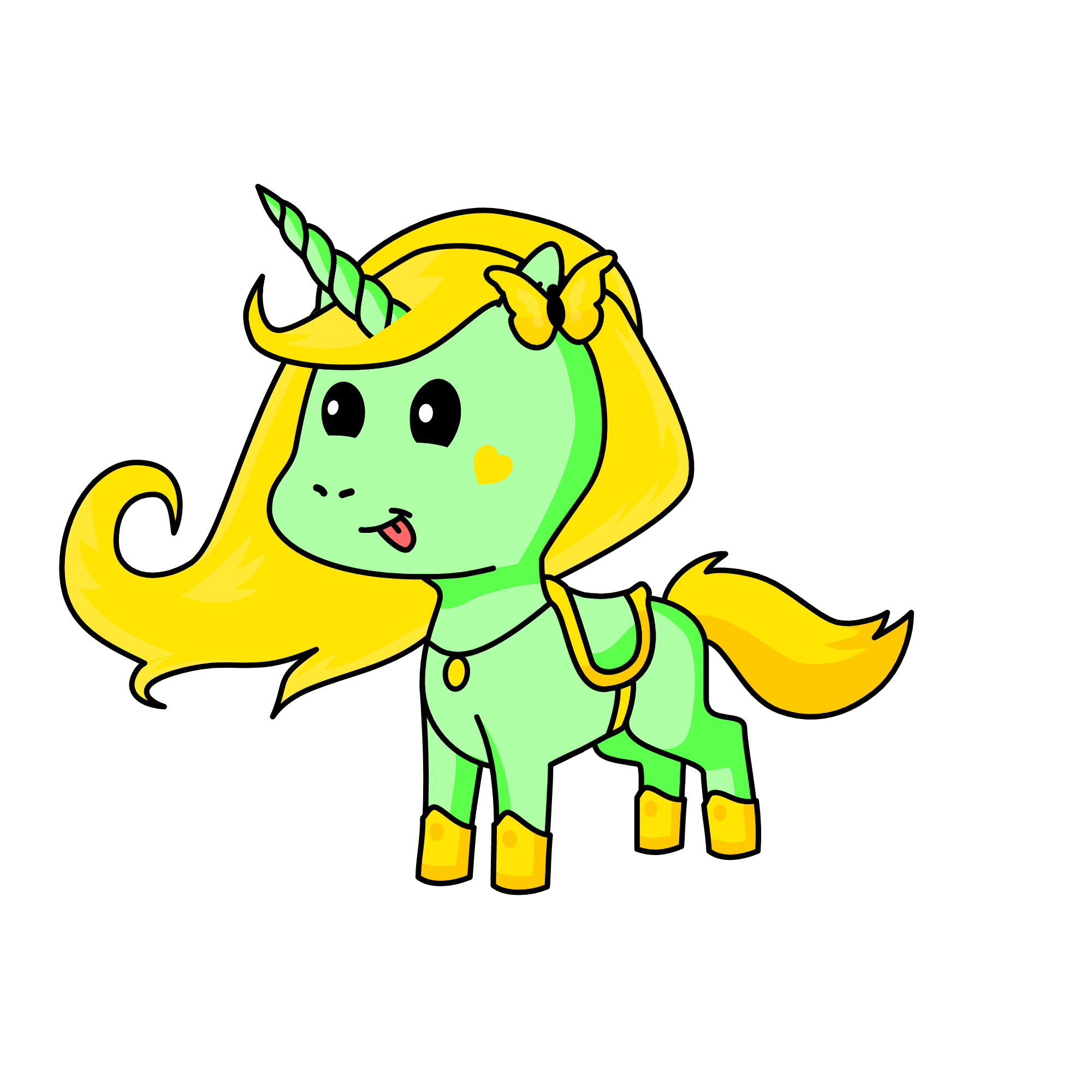 NAUGHTY, the unicorn