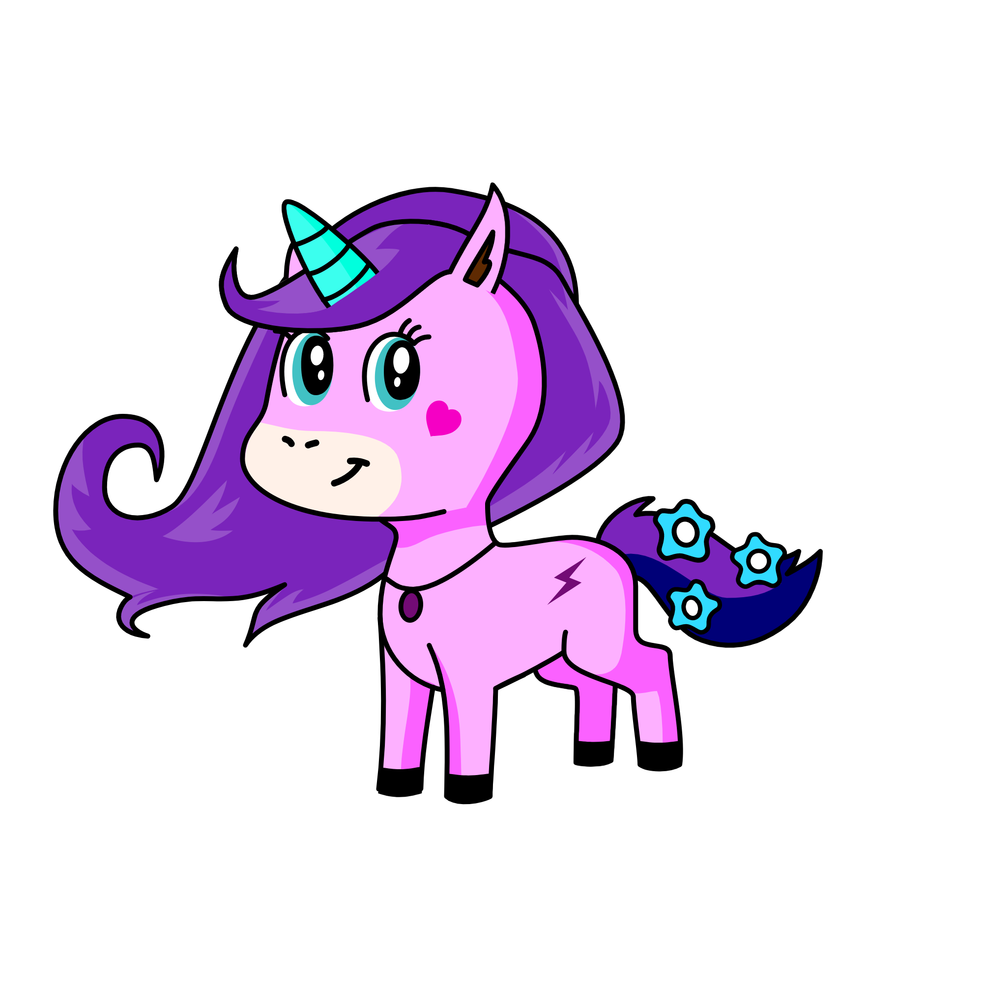 bolt beauty, the unicorn