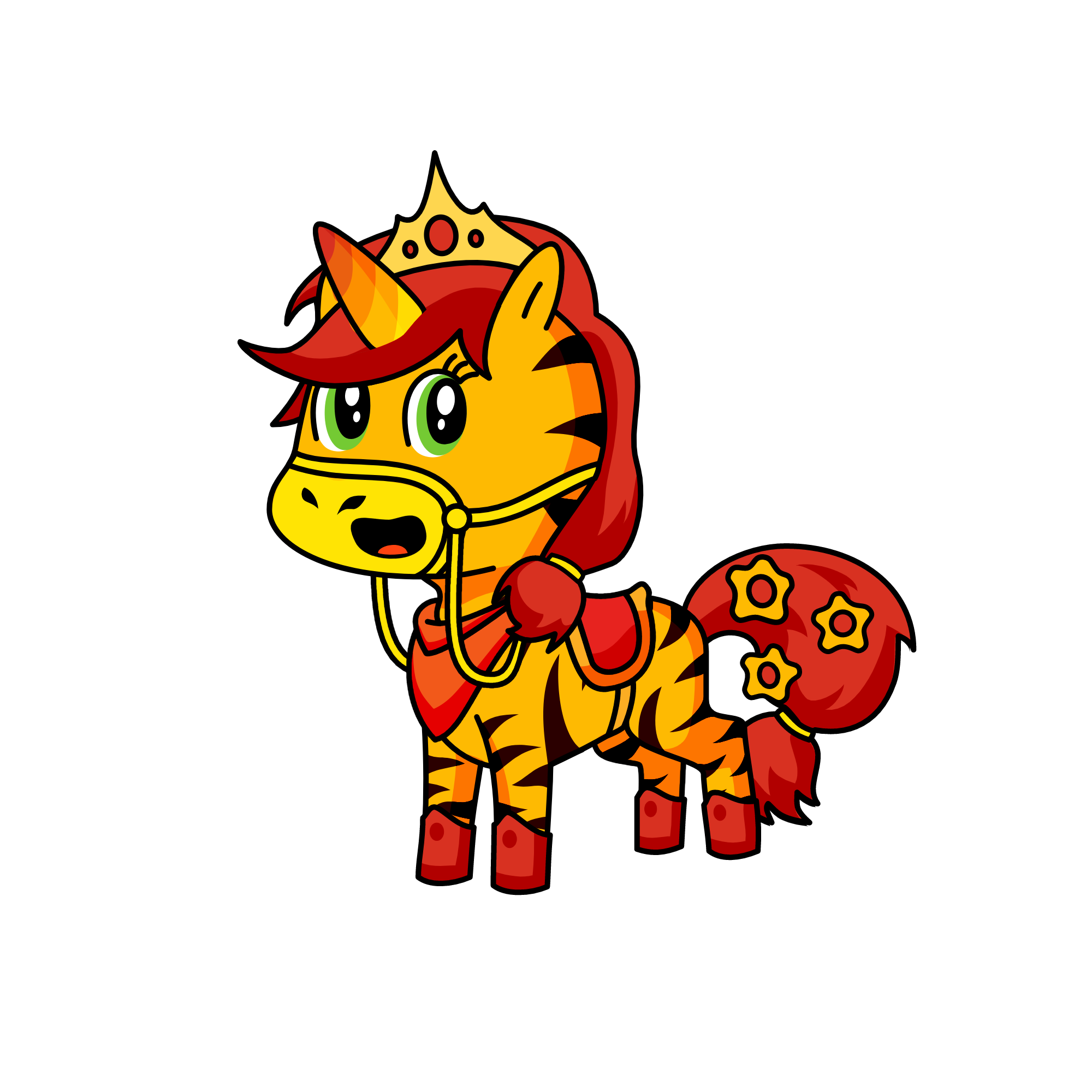 Apple Red, the unicorn