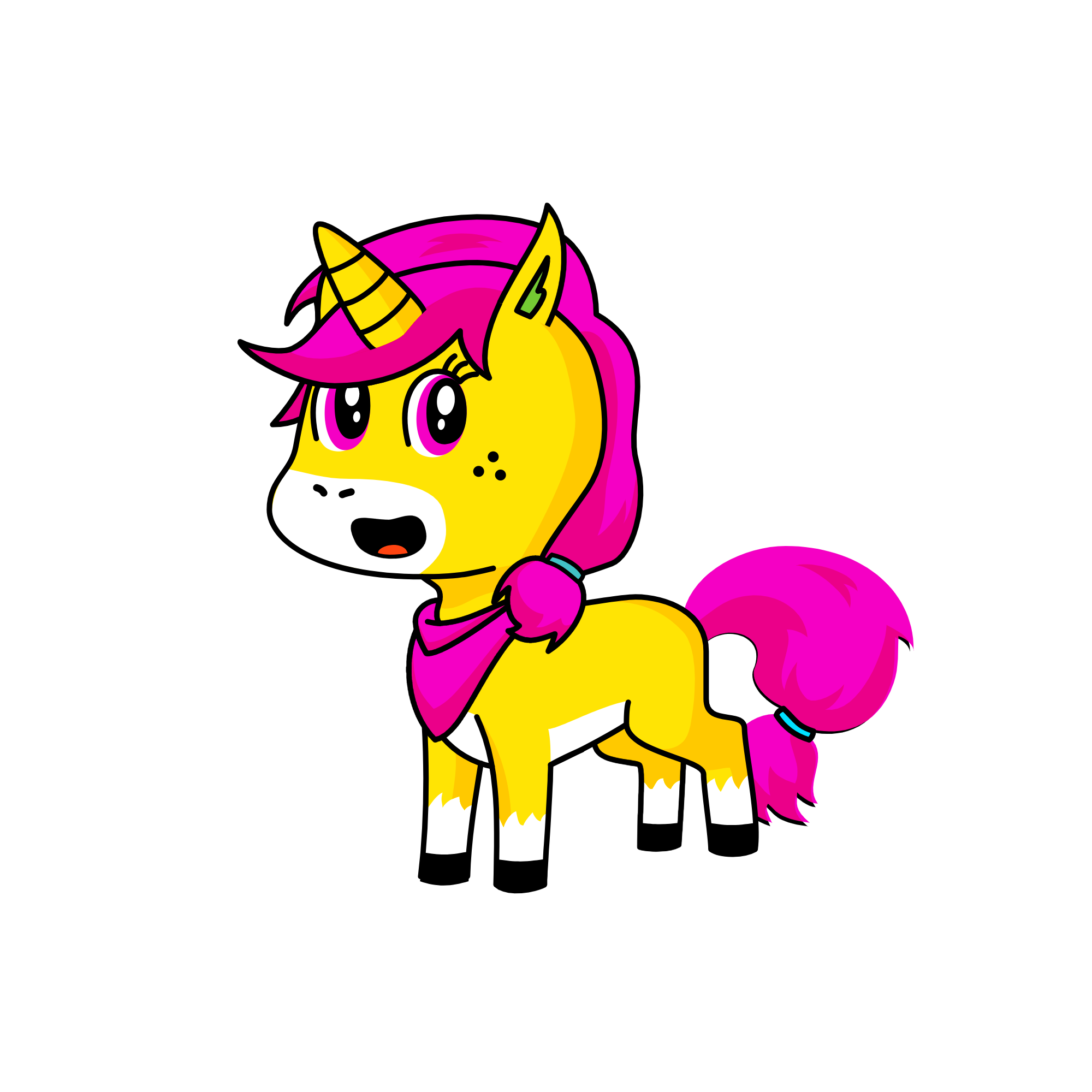 Pink Banana, the unicorn