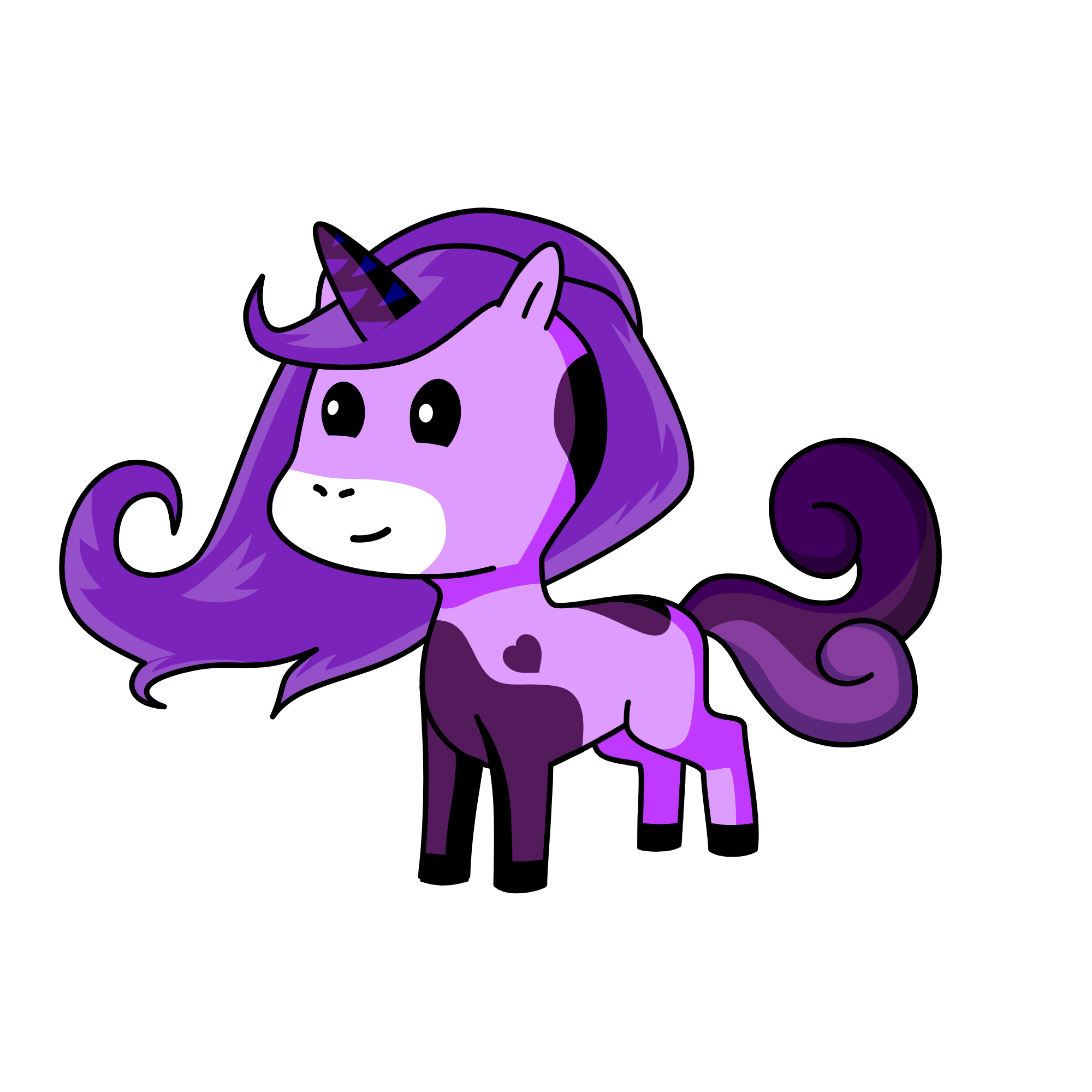PurpleTears, the unicorn