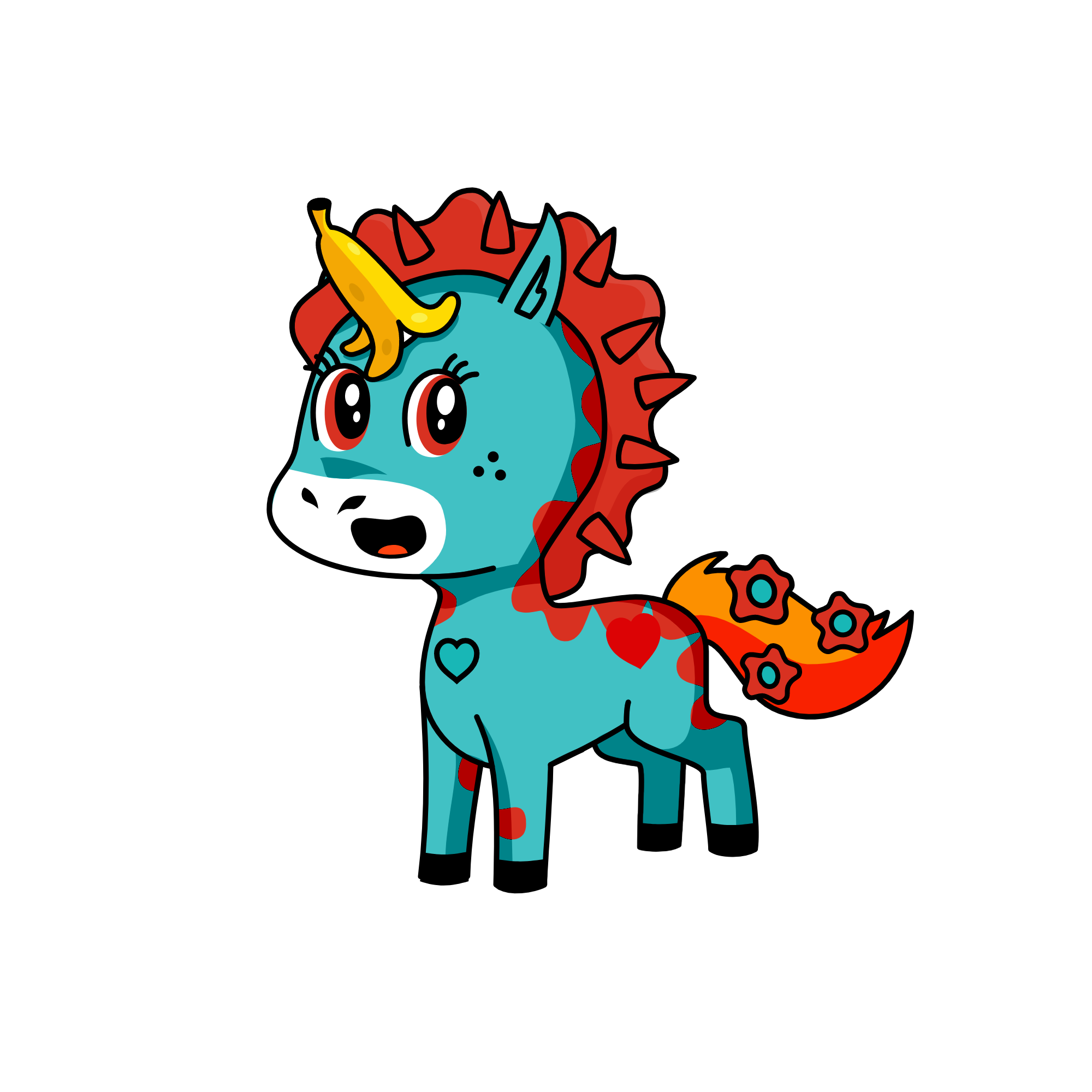 king, the unicorn