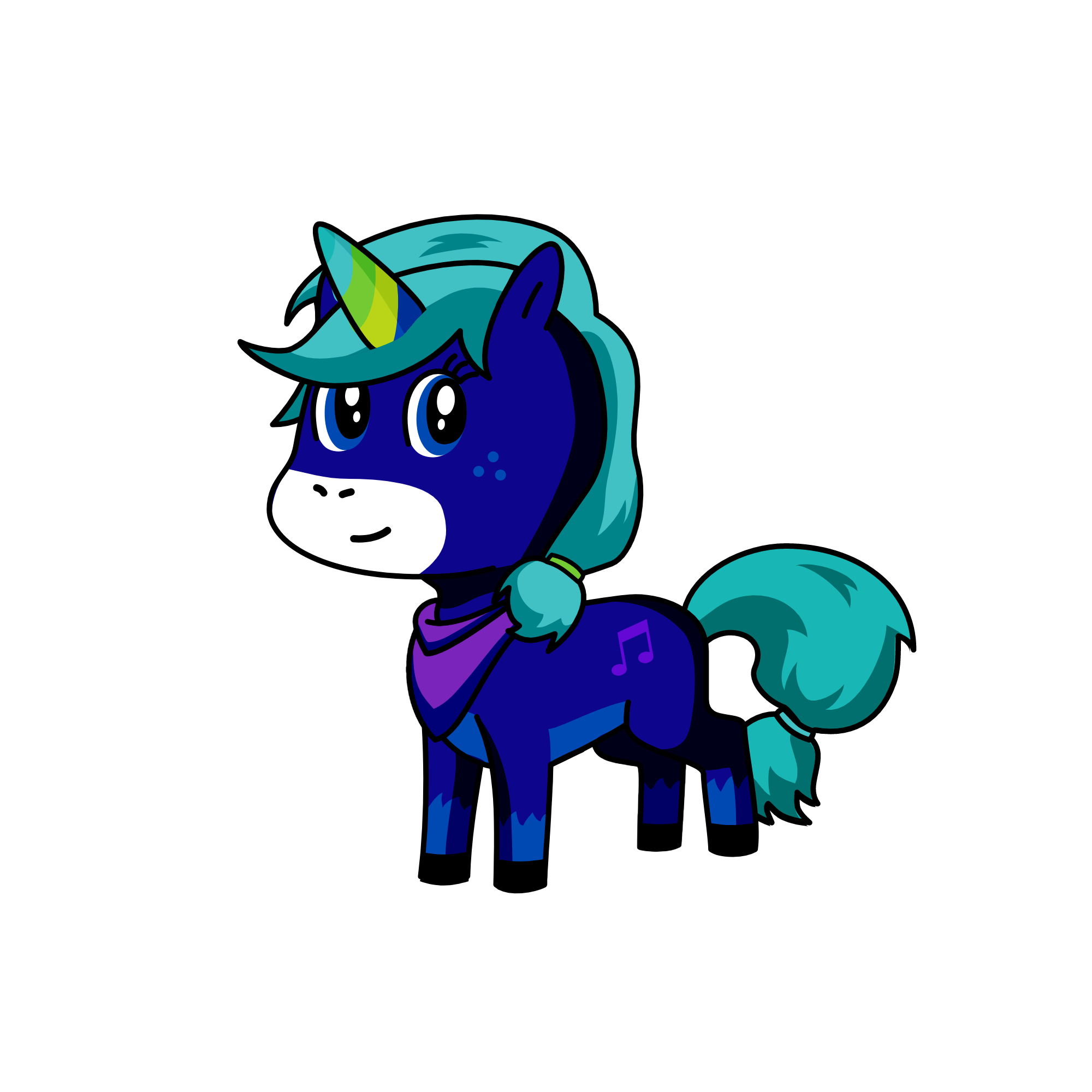 Melody, the unicorn