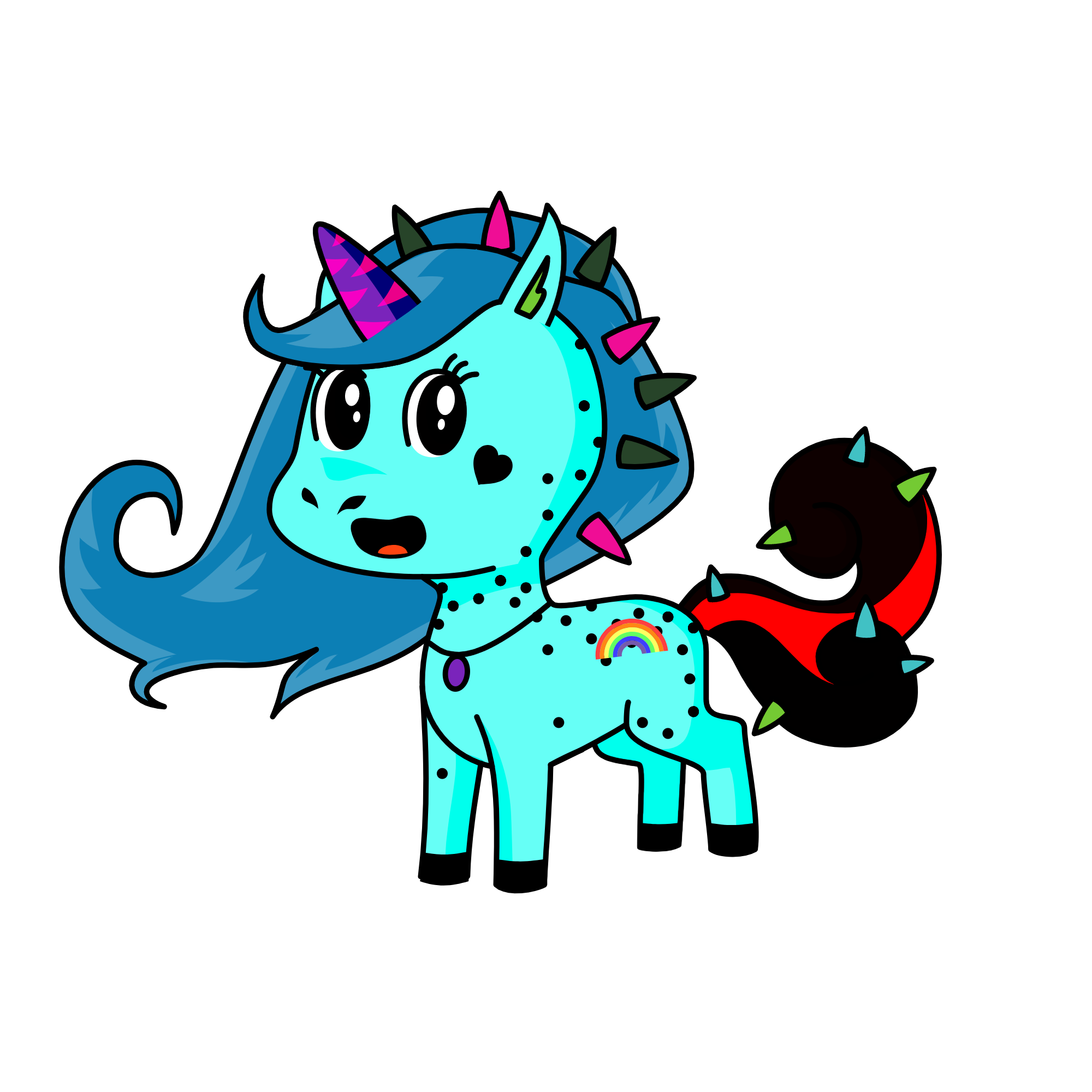 Spikey , the unicorn