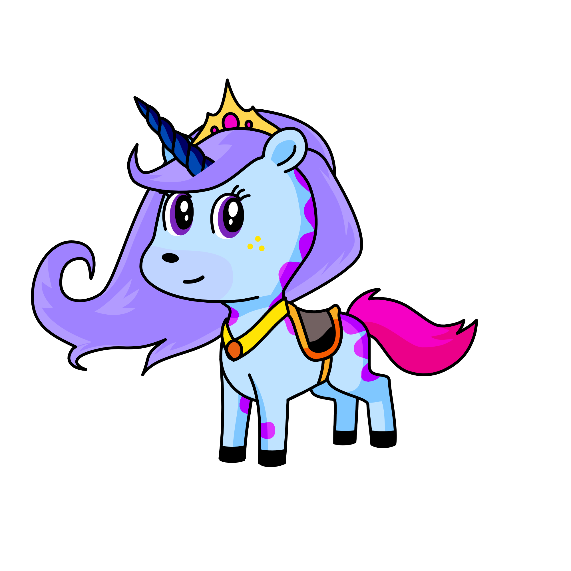 Sparkles, the unicorn