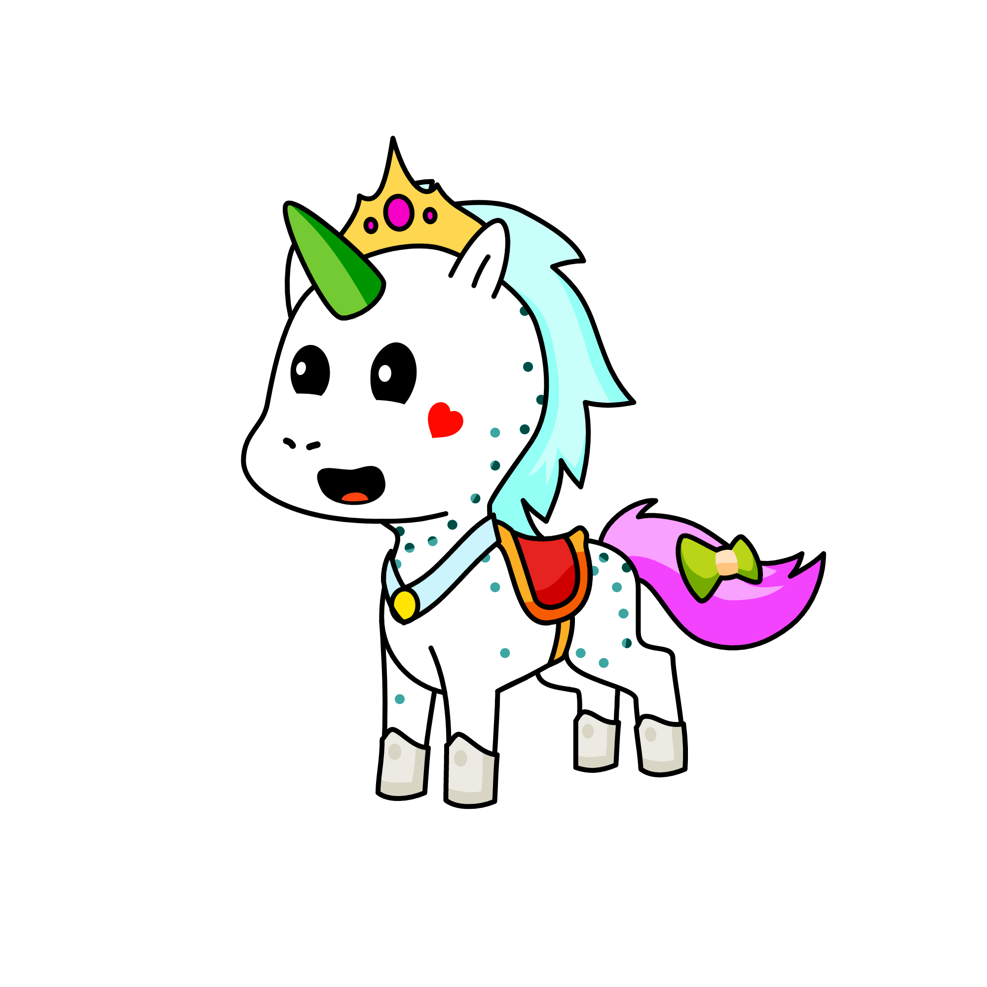 Princess Snowy, the unicorn