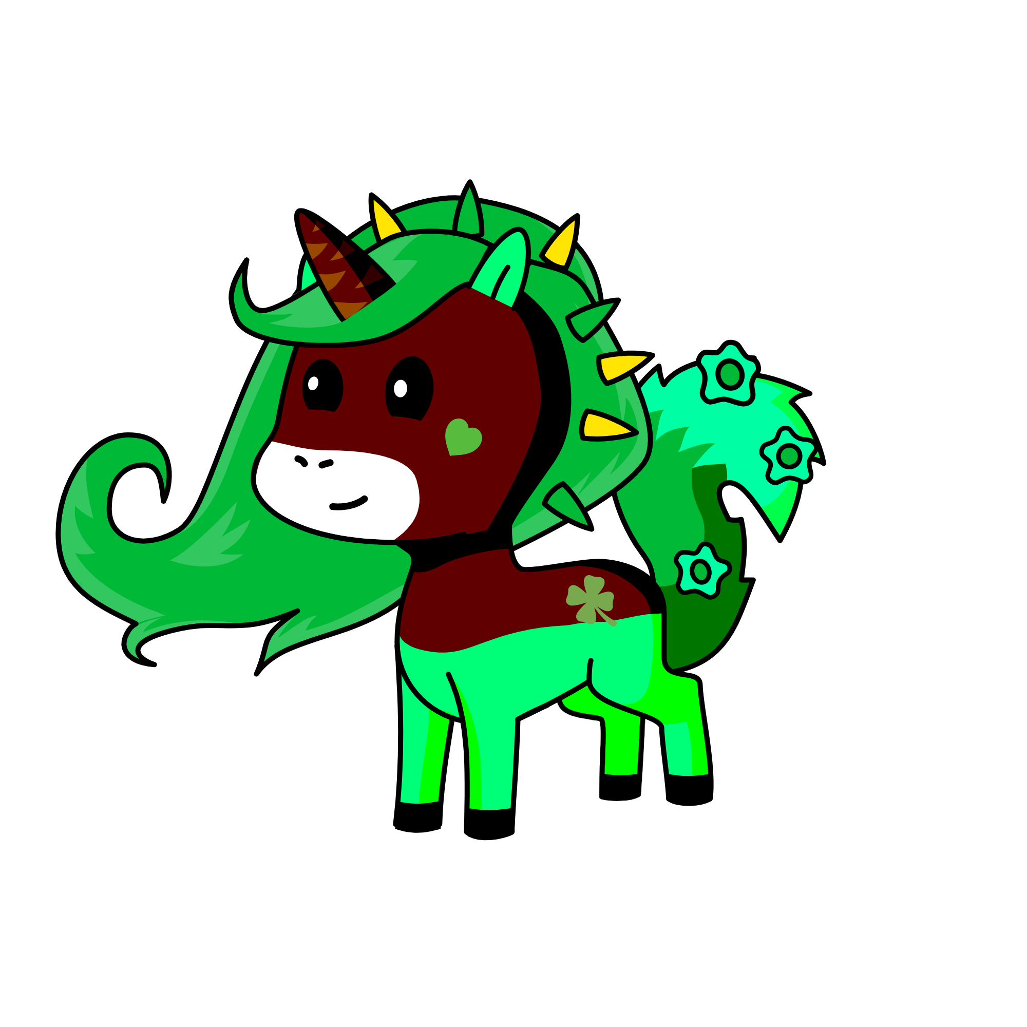 Half-Leaf, the unicorn