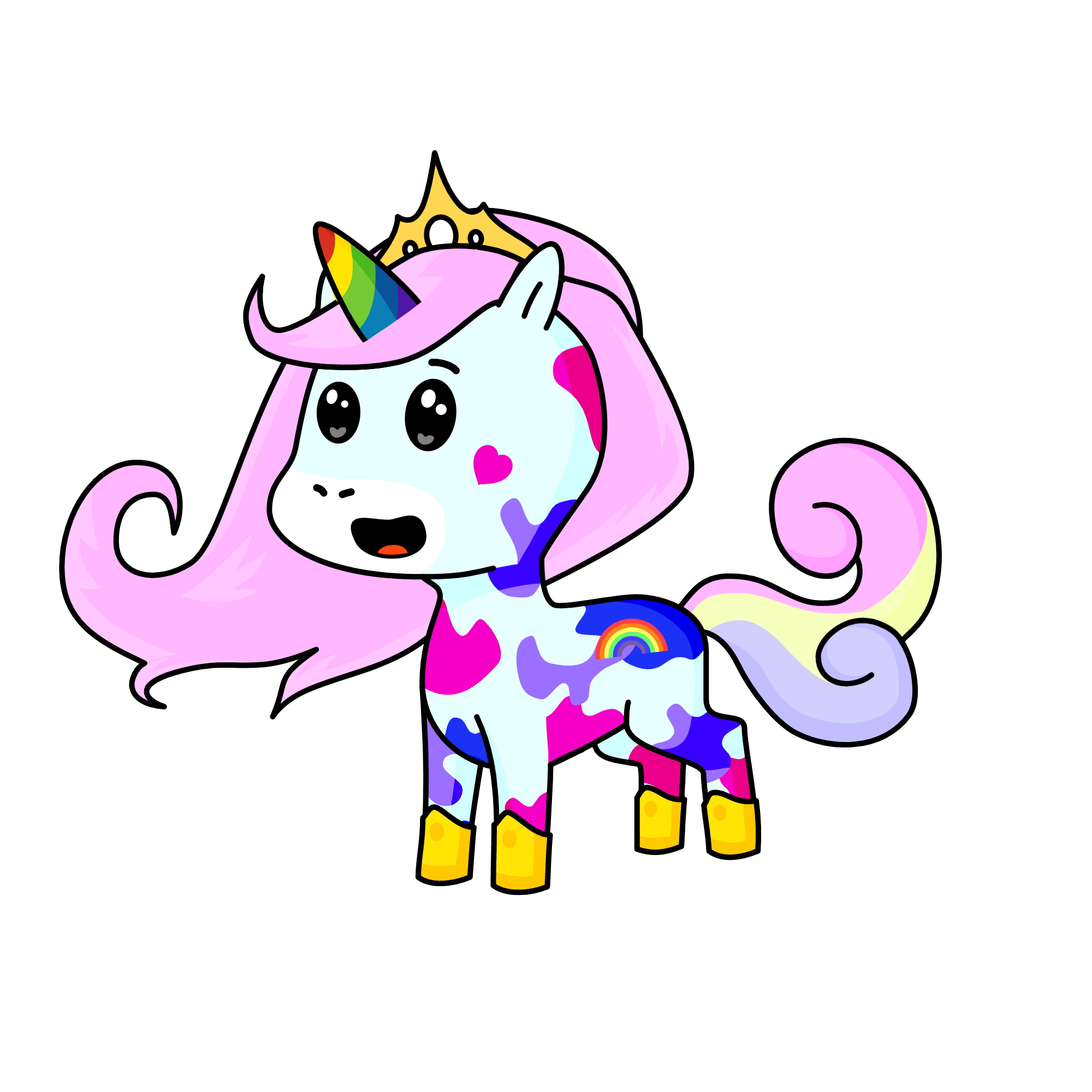 Princess Rainbow Heart👸🏻🌈❤, the unicorn