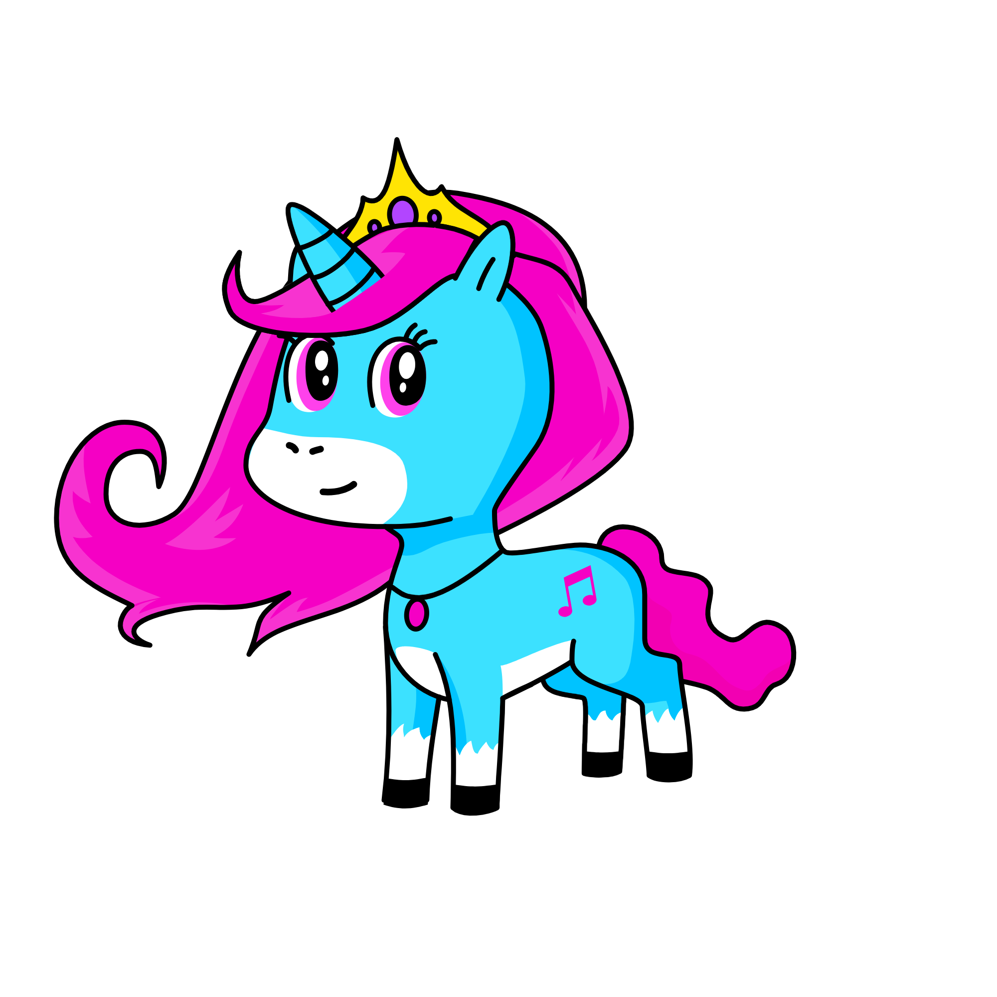 Princess Songwriter, the unicorn