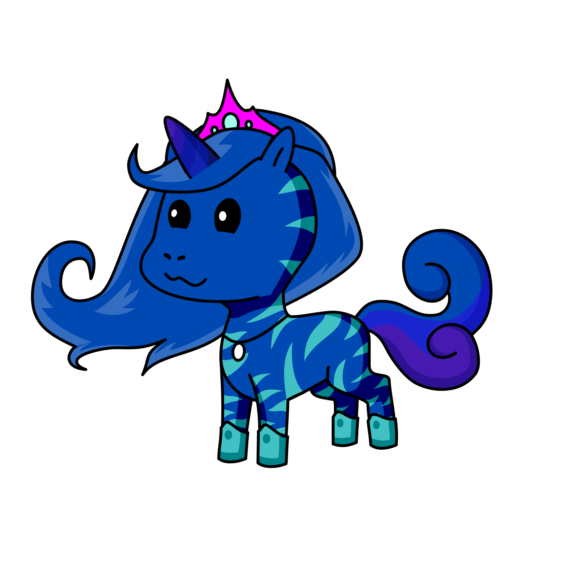 blue sky, the unicorn