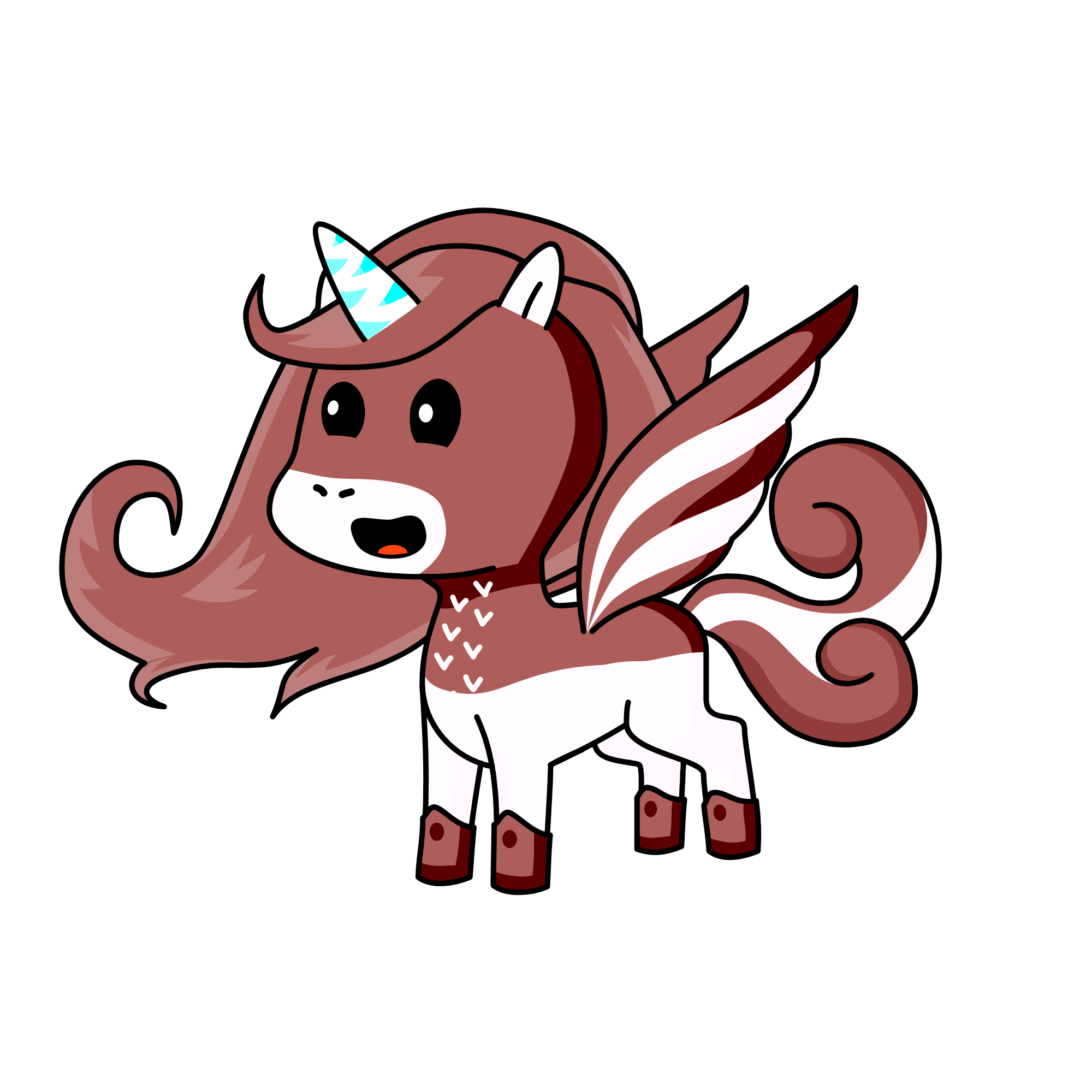 The Oreo and Sprinkle Queen , the unicorn