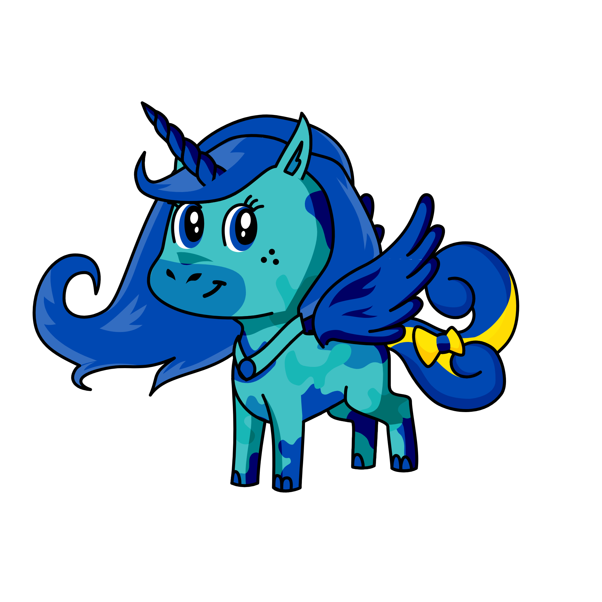night sky, the unicorn