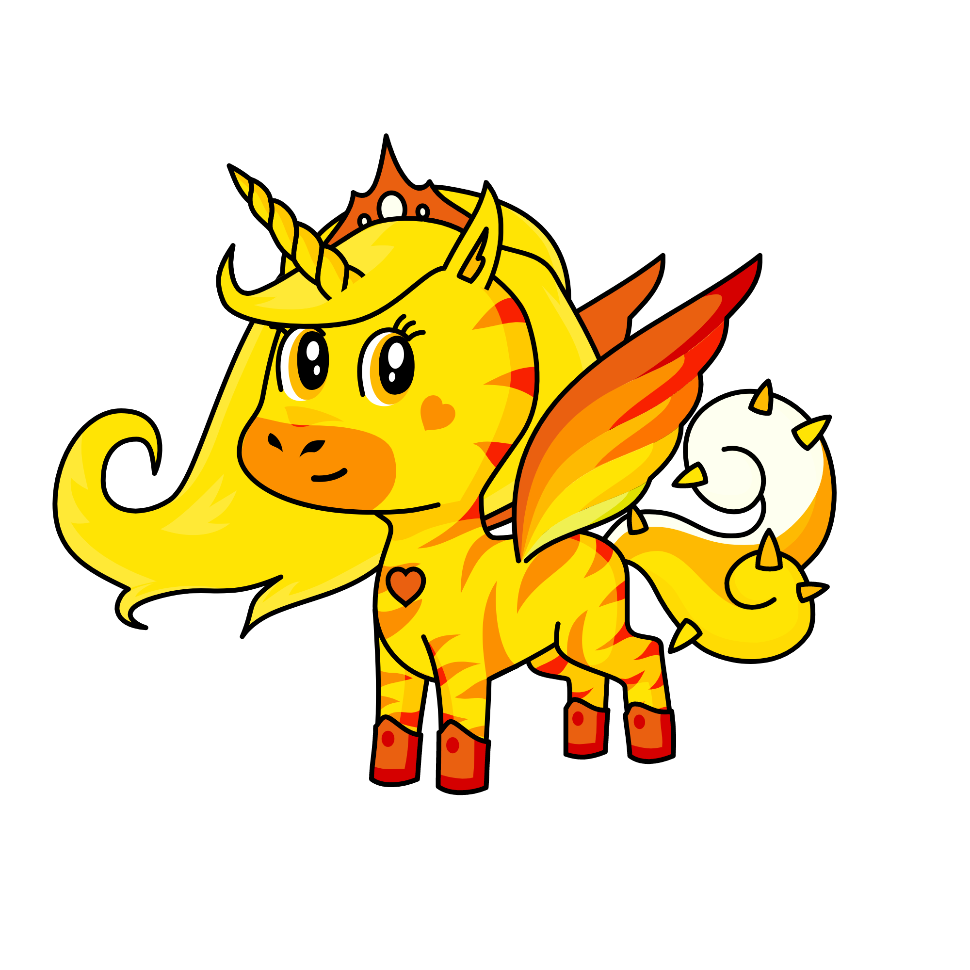 gold, the unicorn