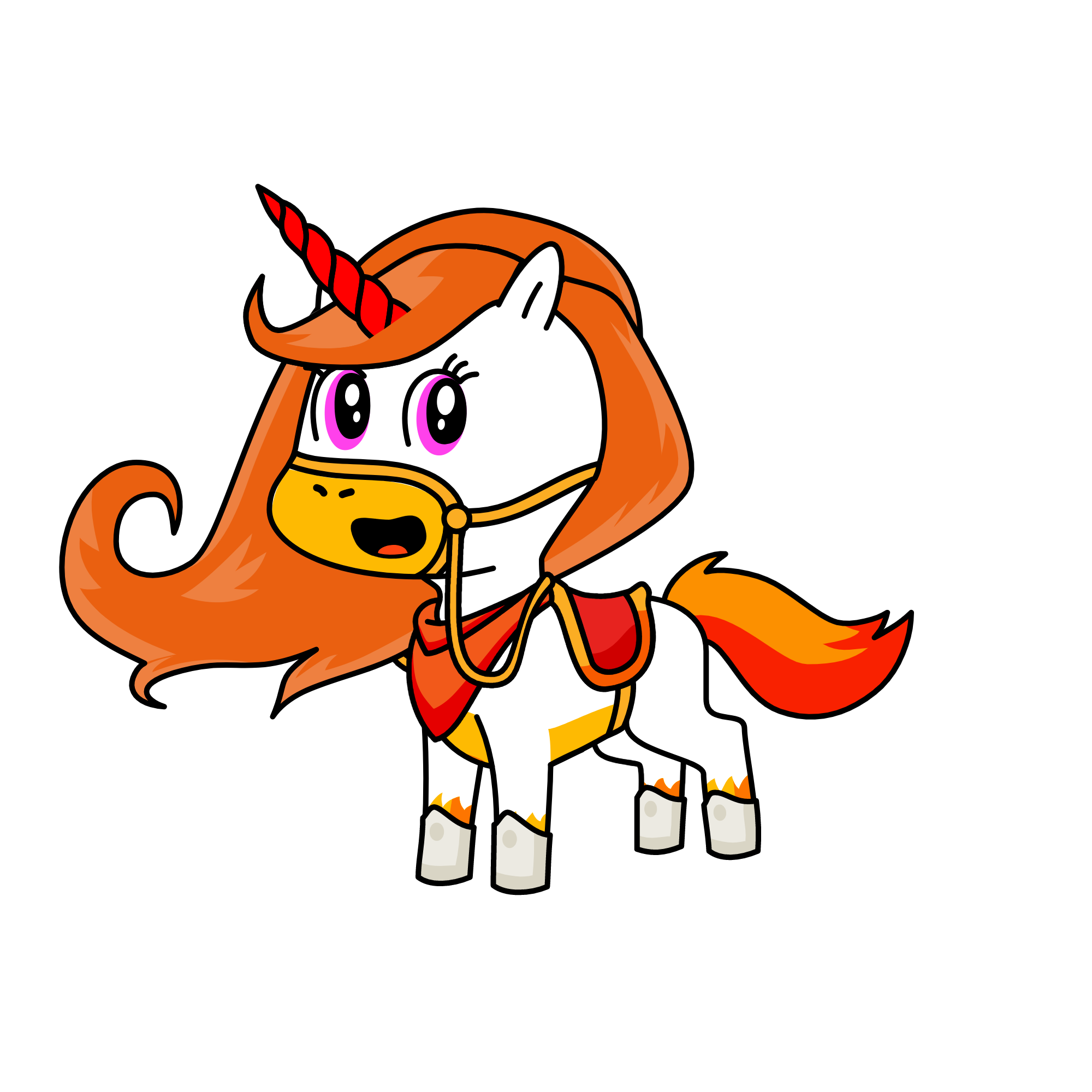 Hotty, the unicorn