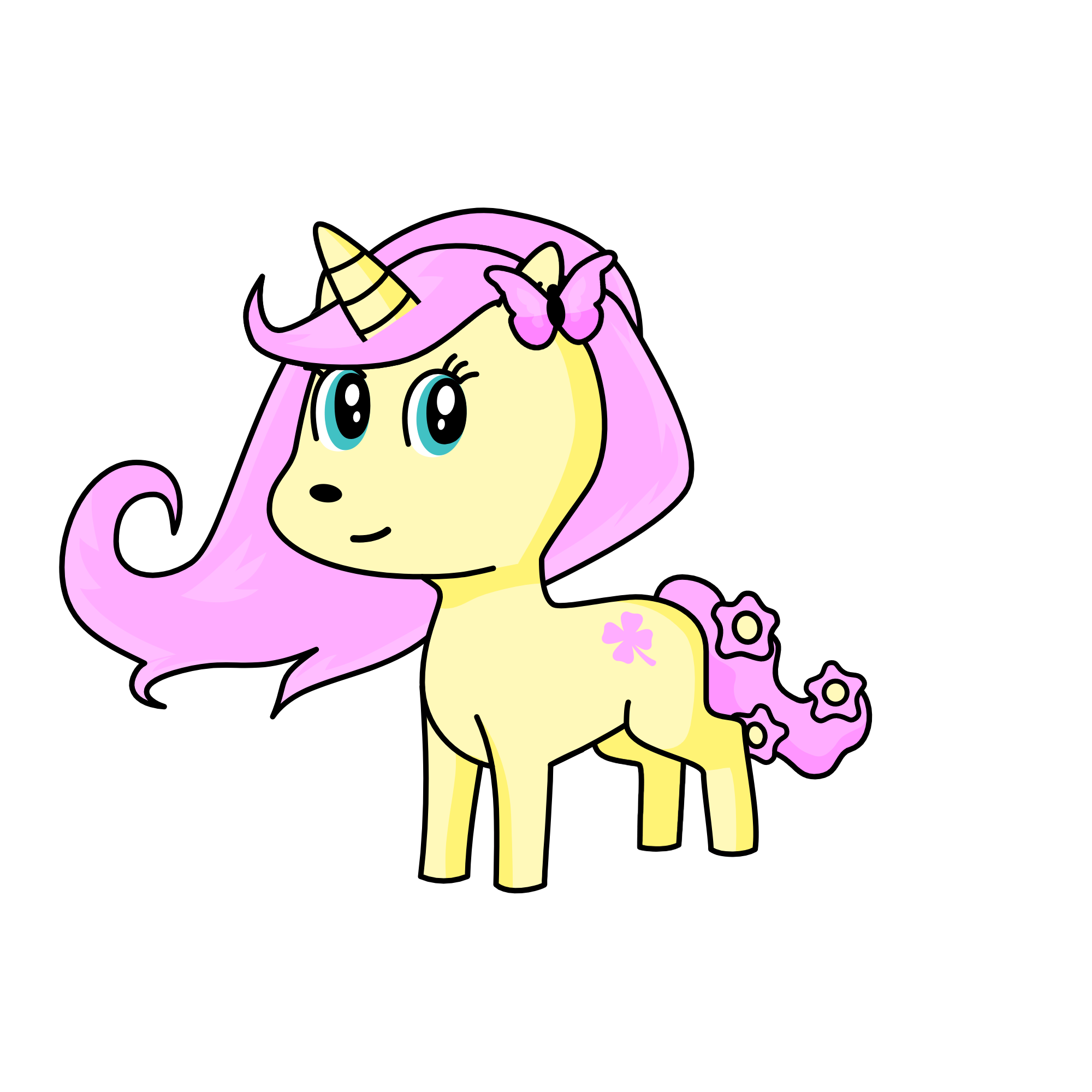 Flutershy, the unicorn