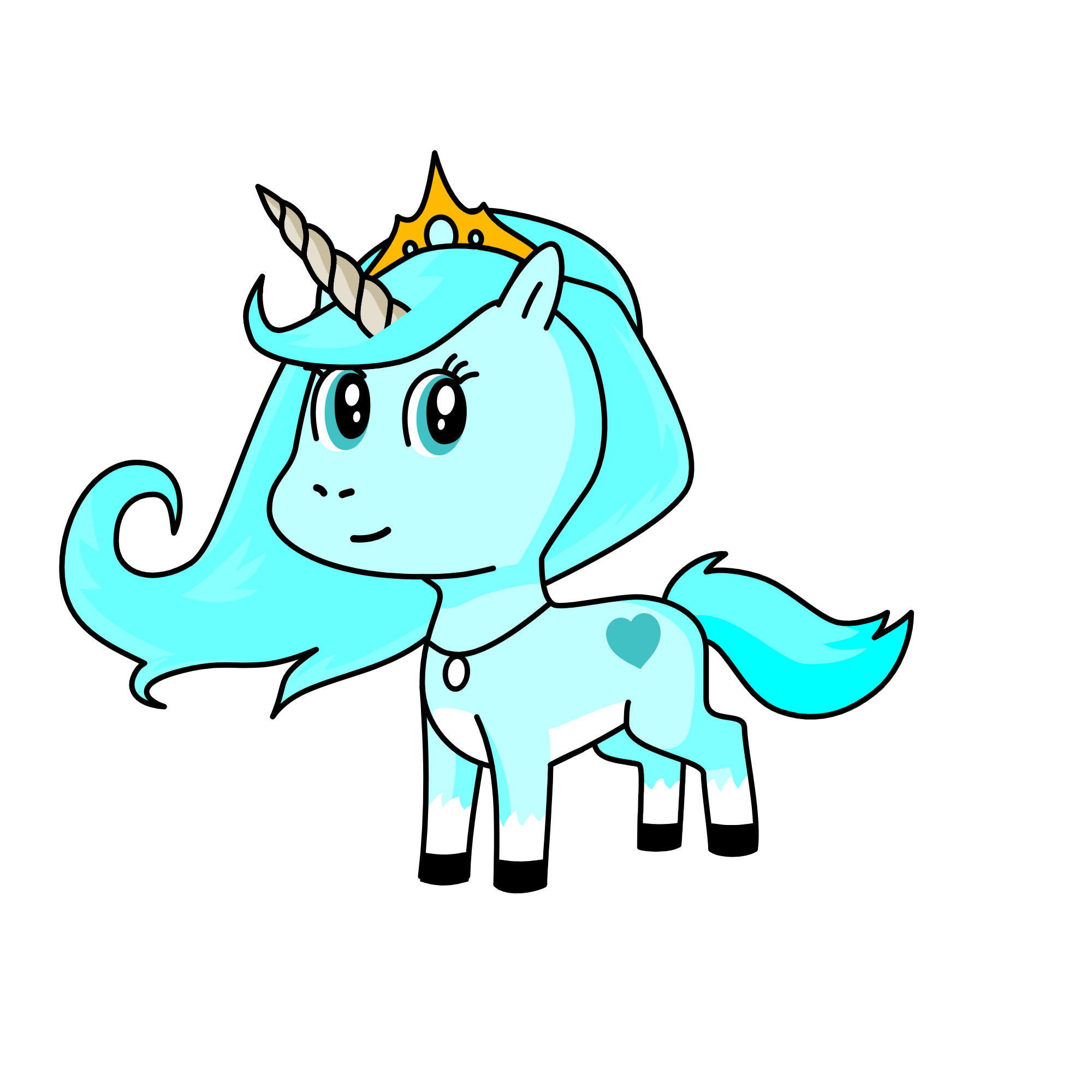 Ice queen, the unicorn