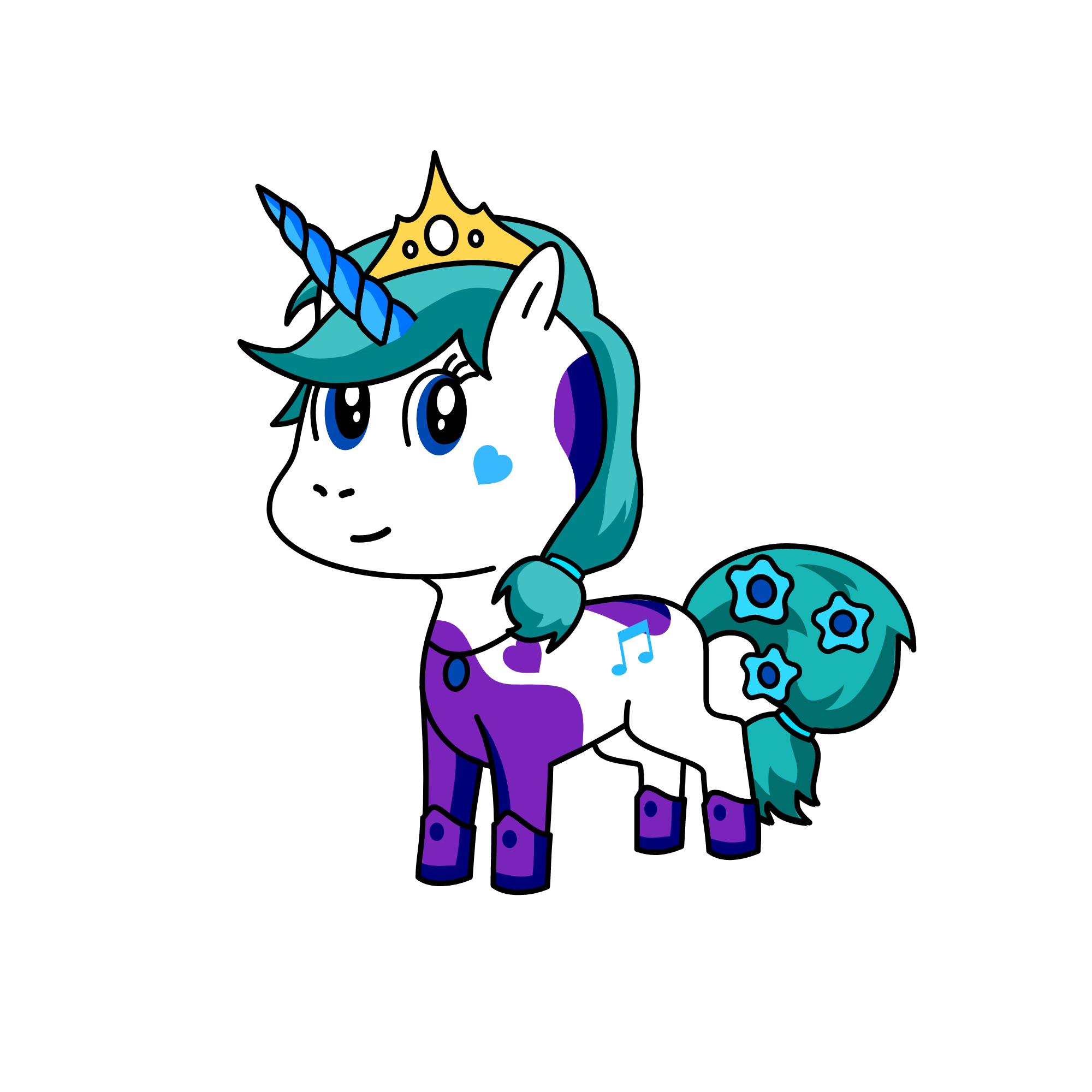 icy girl, the unicorn