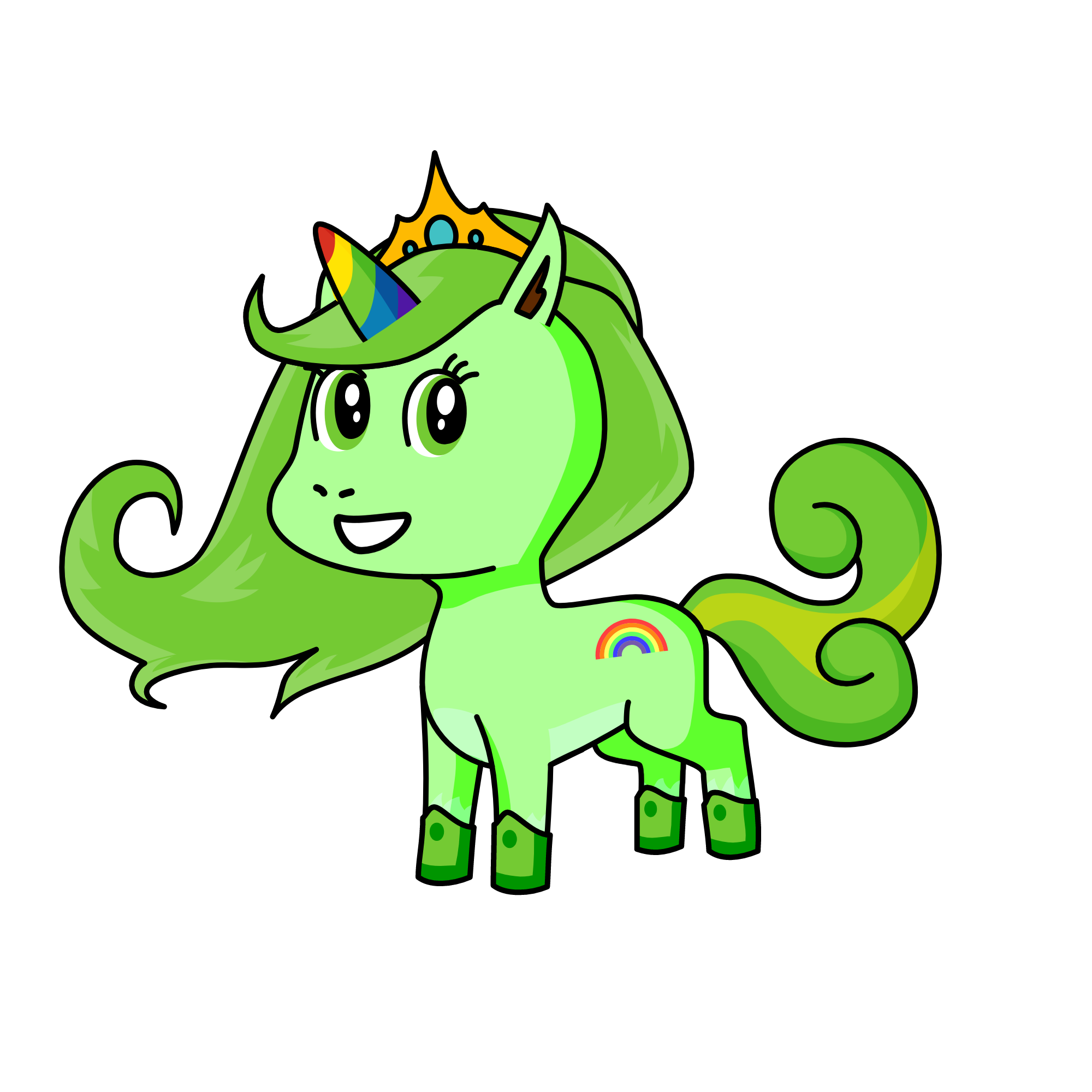 Greeny's Sister, the unicorn