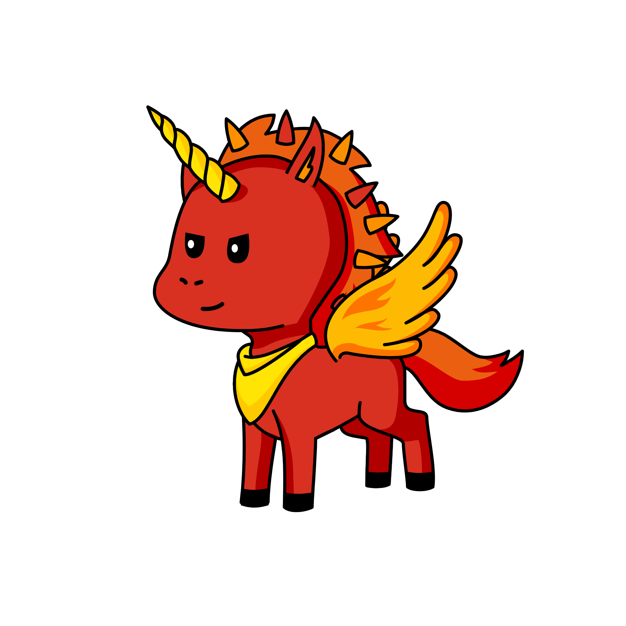 Flame, the unicorn