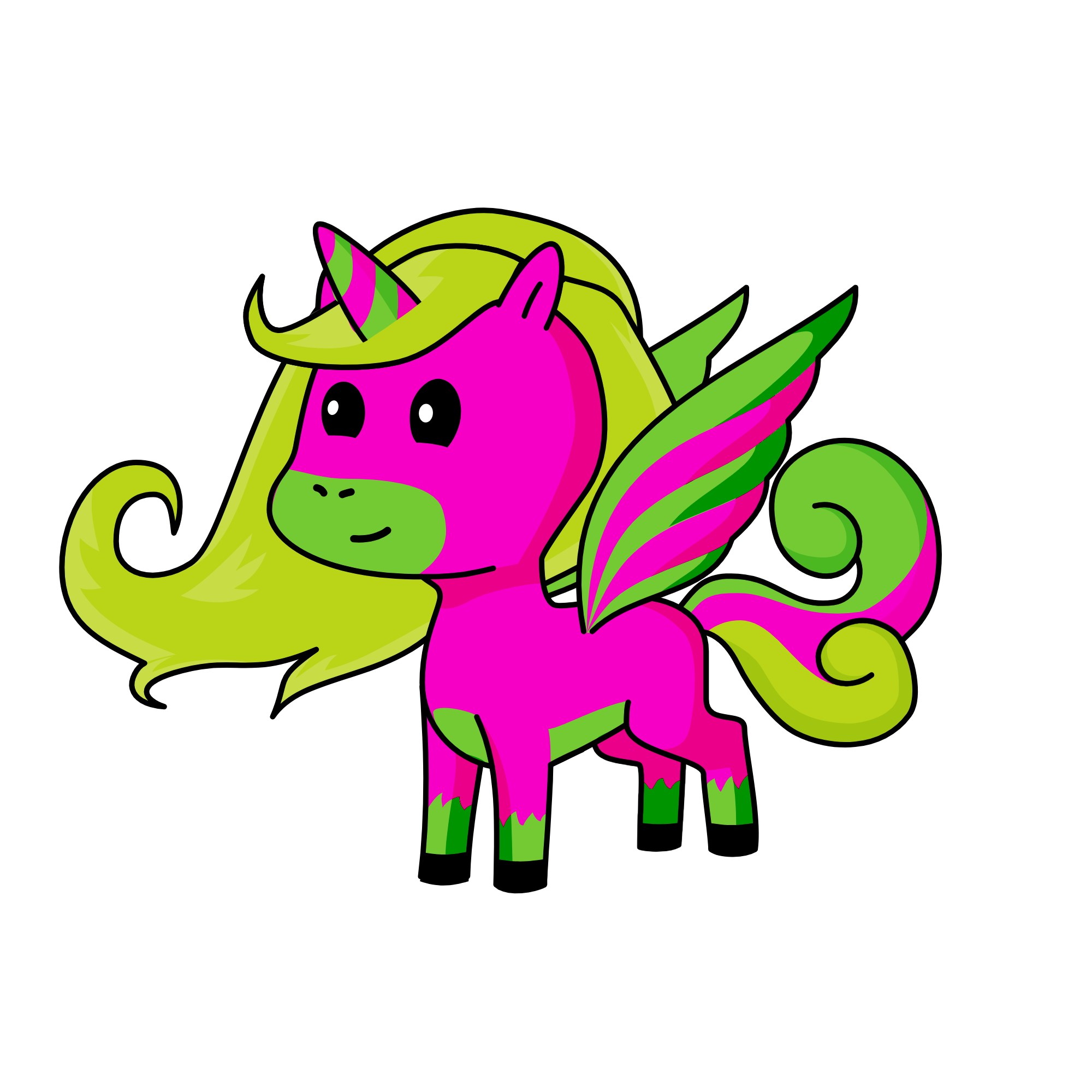 Candy, the unicorn