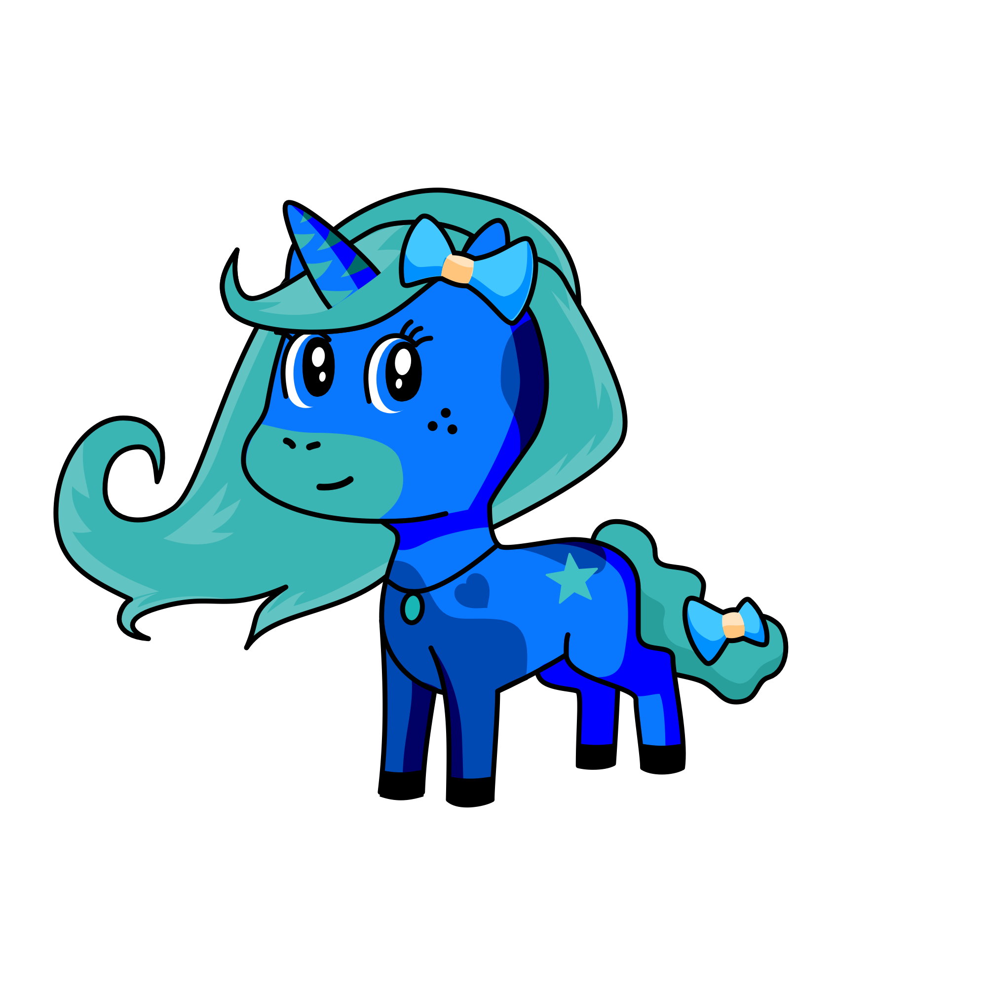 Aqua, the unicorn