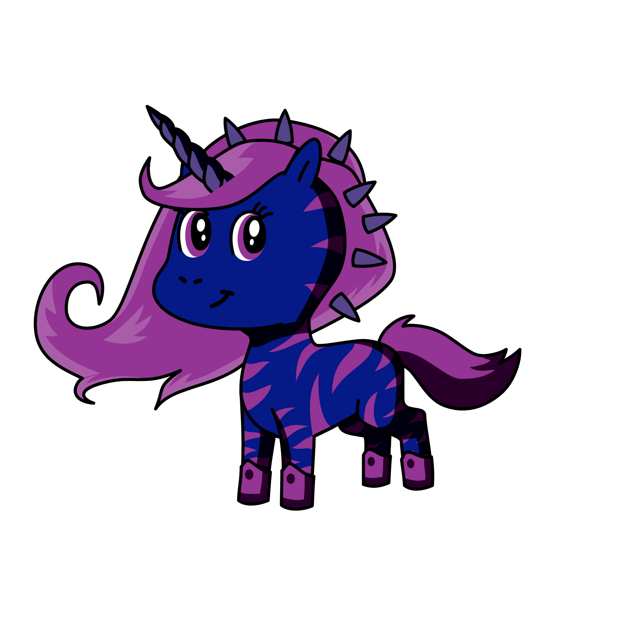 Night Rose, the unicorn