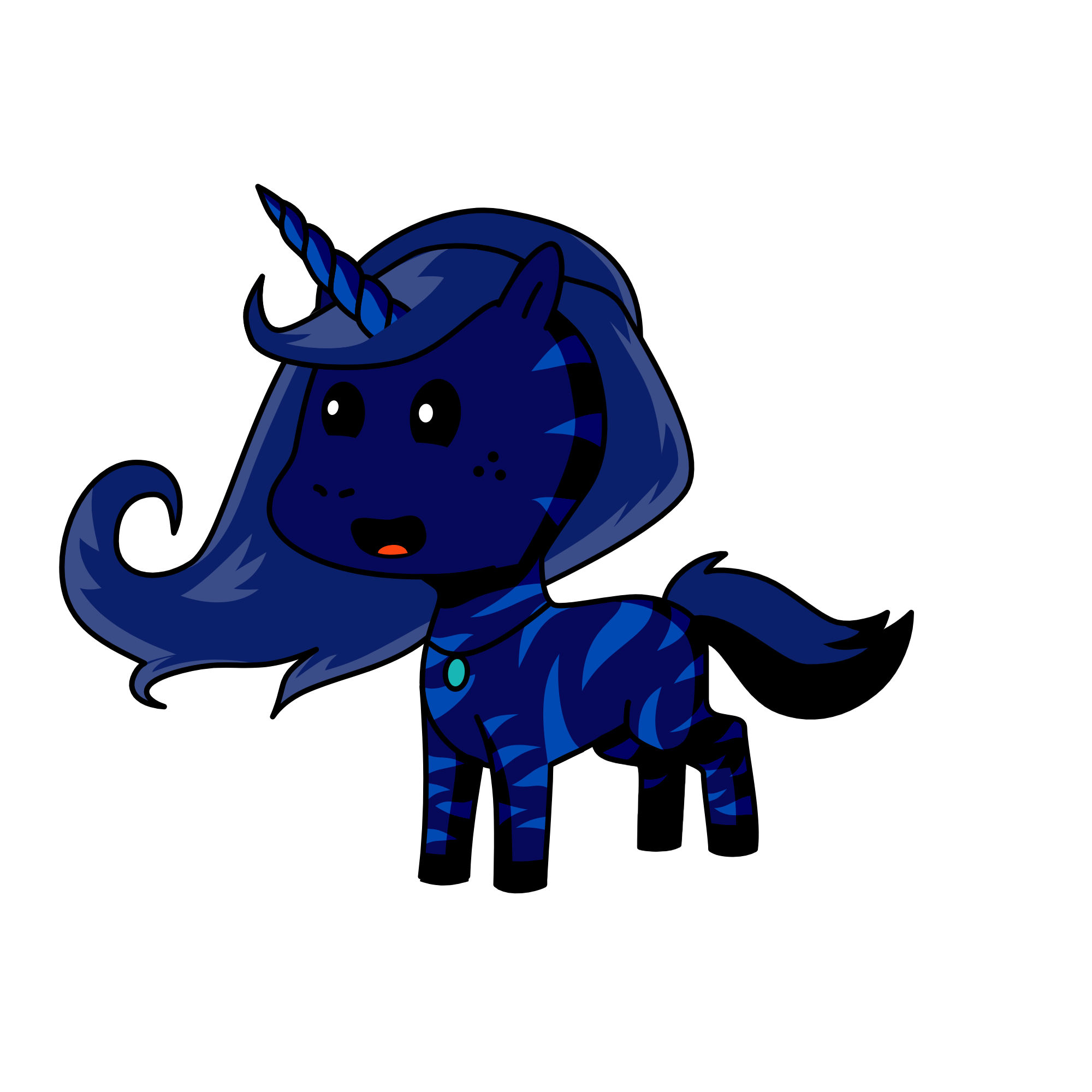Sapphire, the unicorn