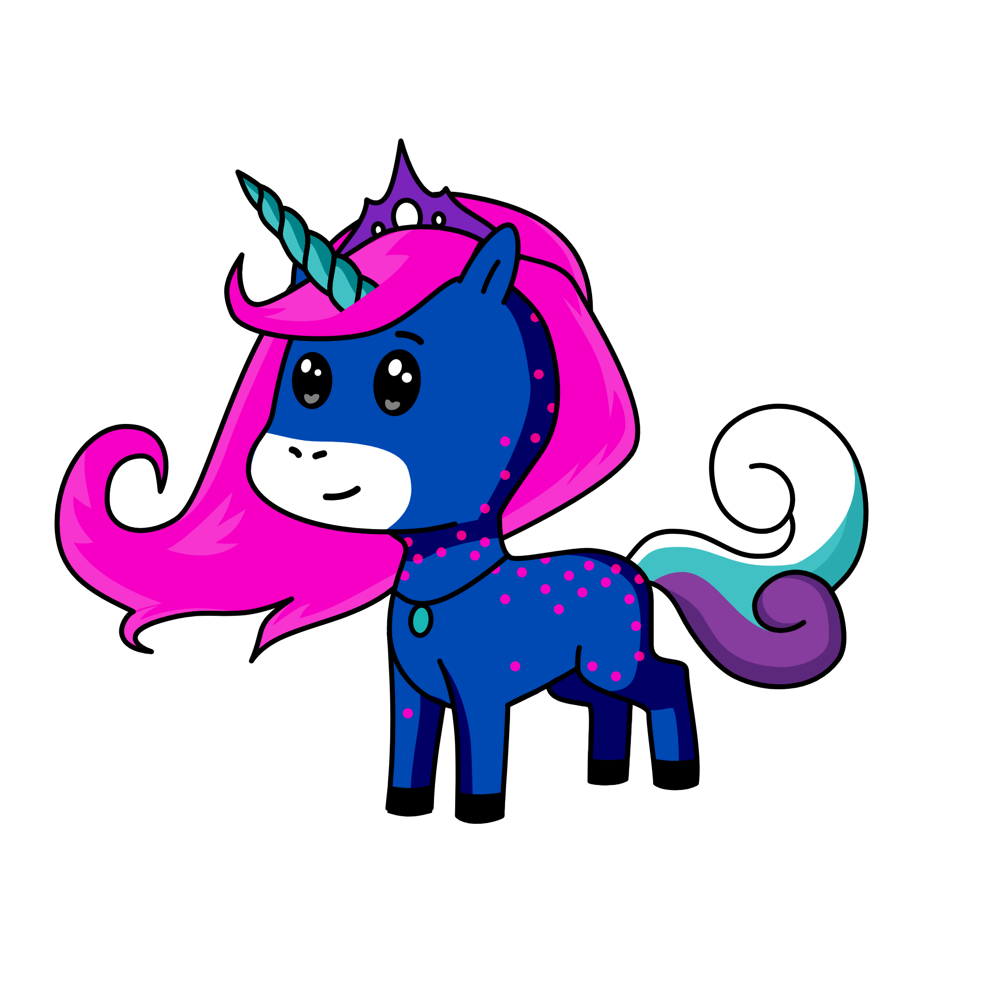 moonlight, the unicorn
