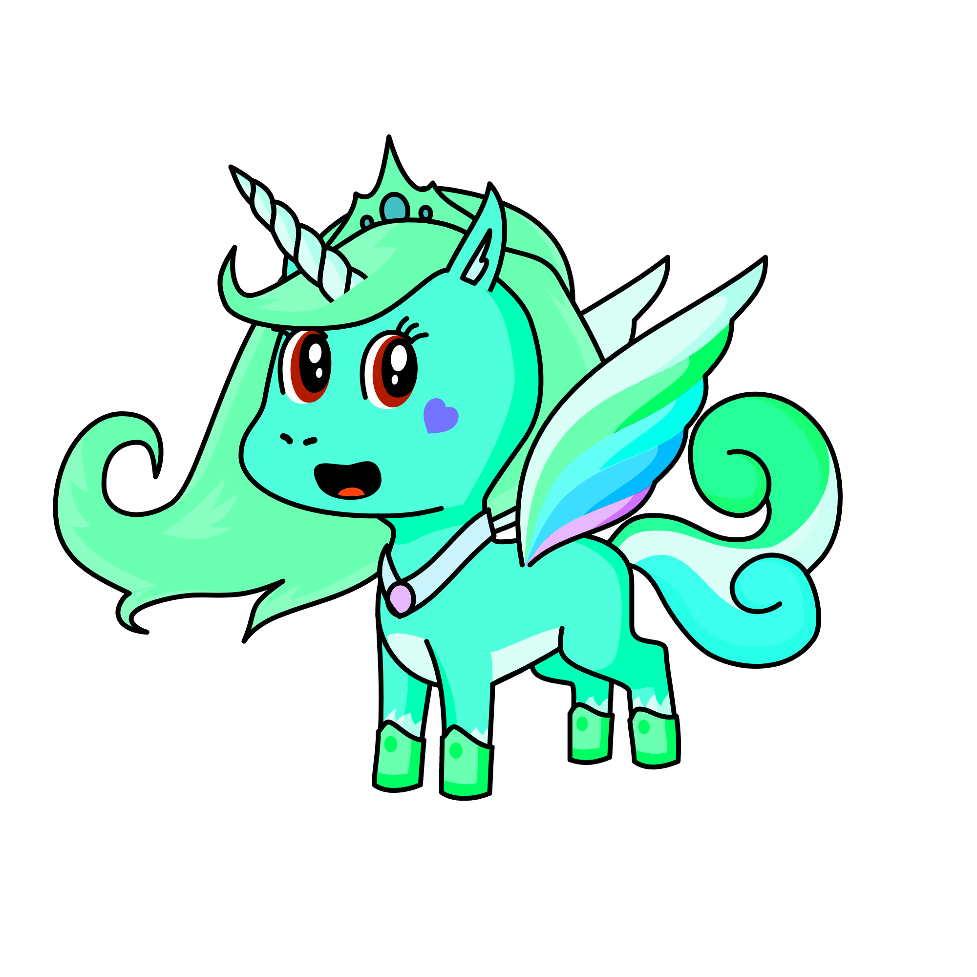 Aqua, the unicorn