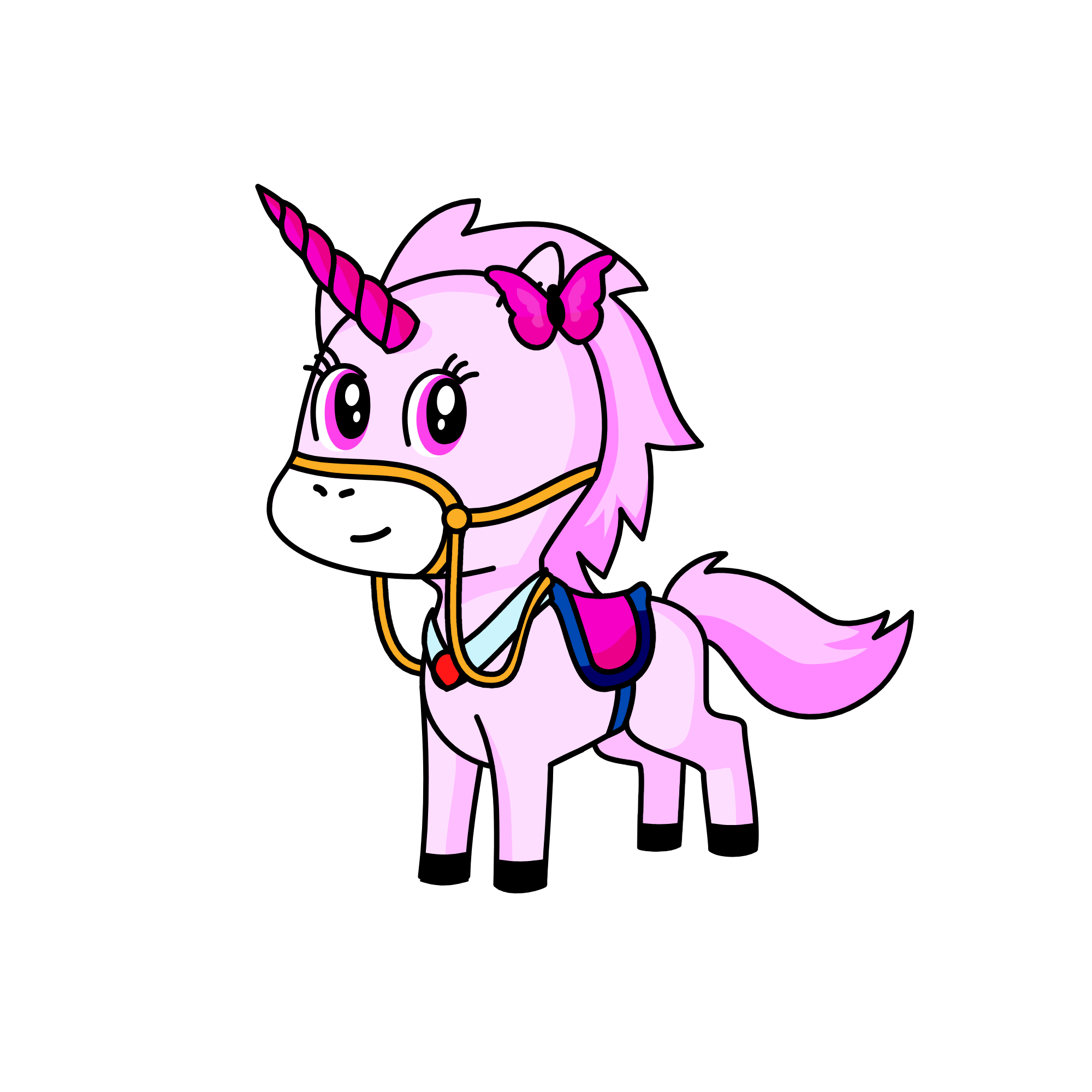 PINKGLOSS, the unicorn