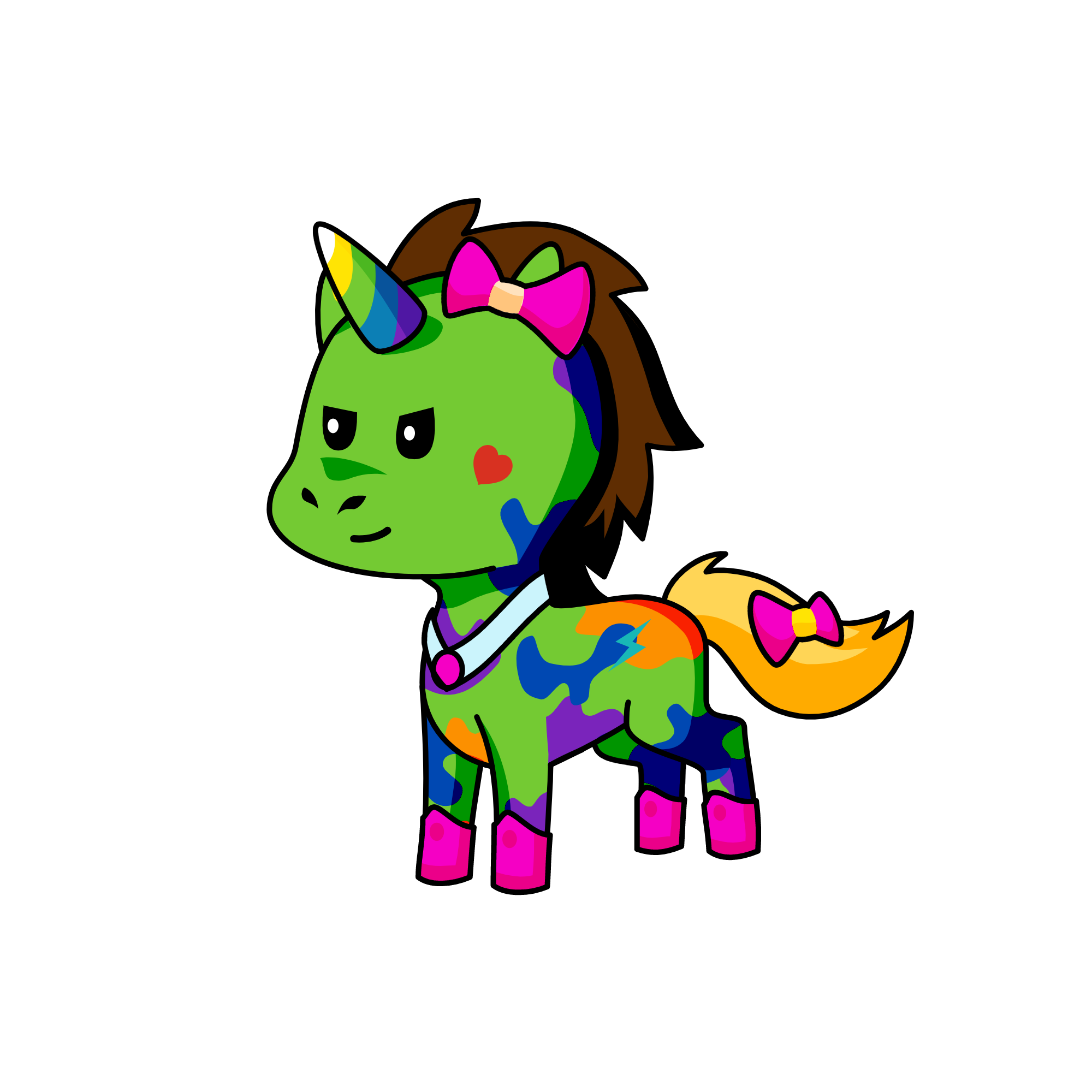 pink, the unicorn