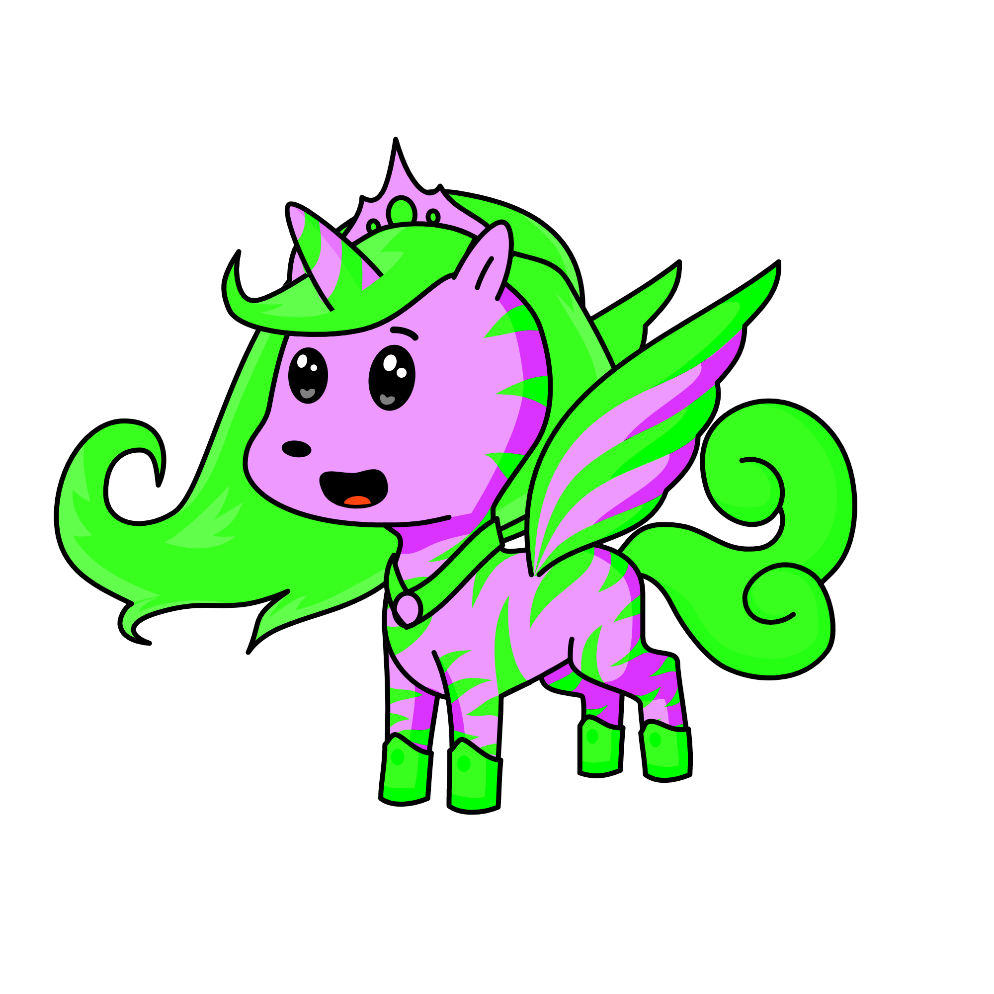 Garden flower, the unicorn