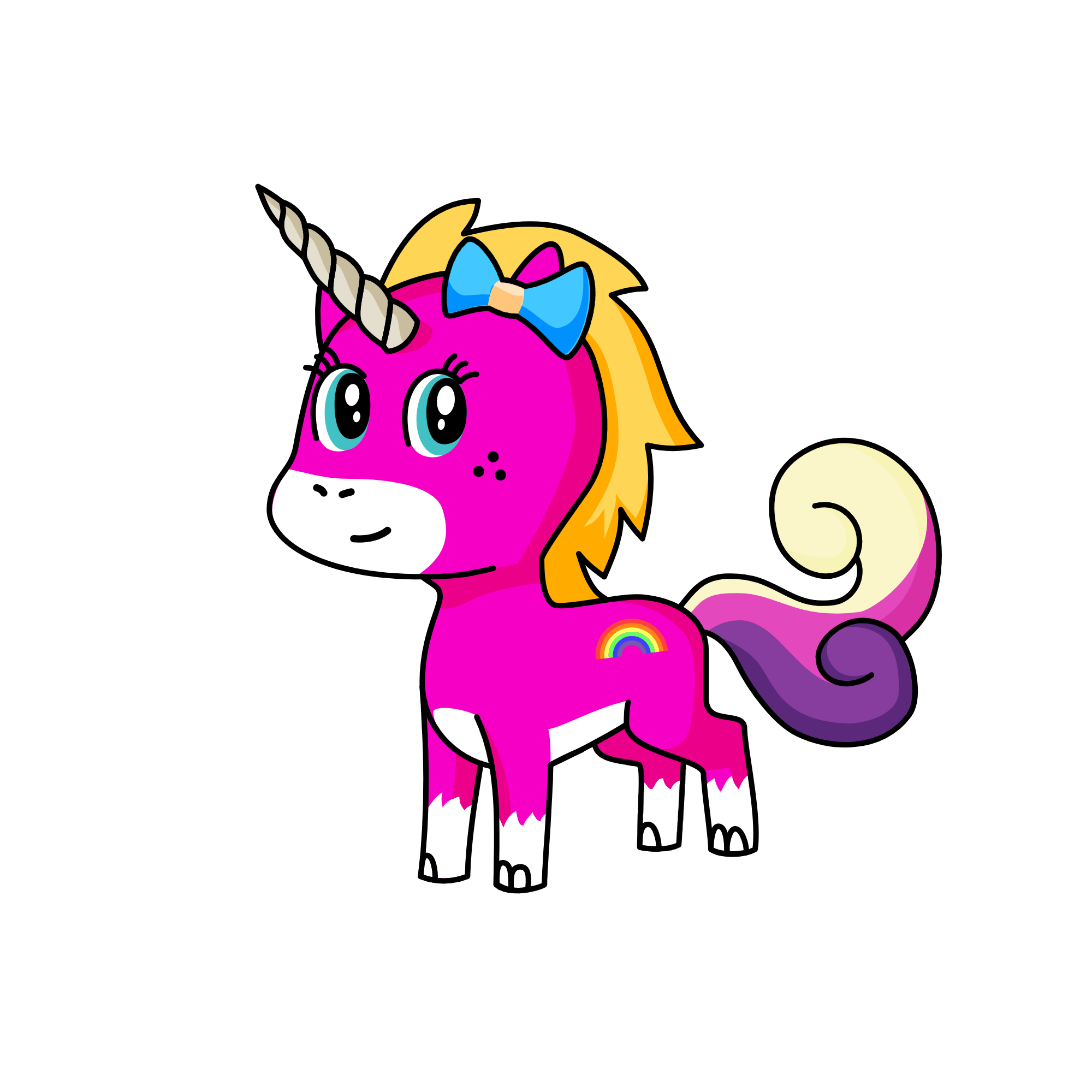 Pinkycorn, the unicorn