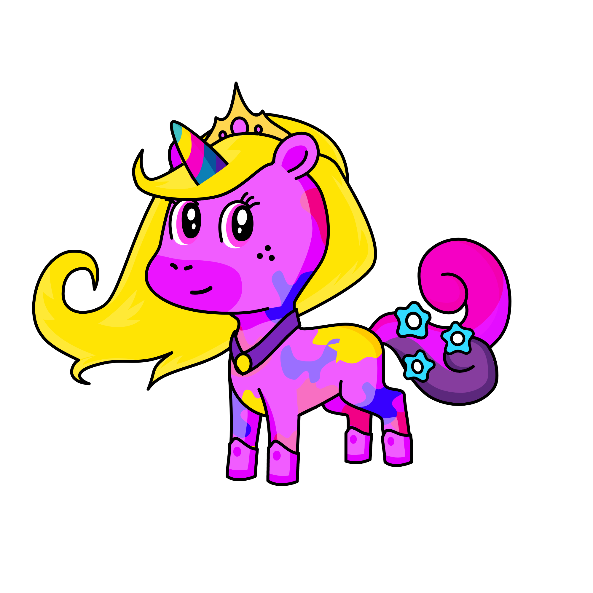 flowers, the unicorn
