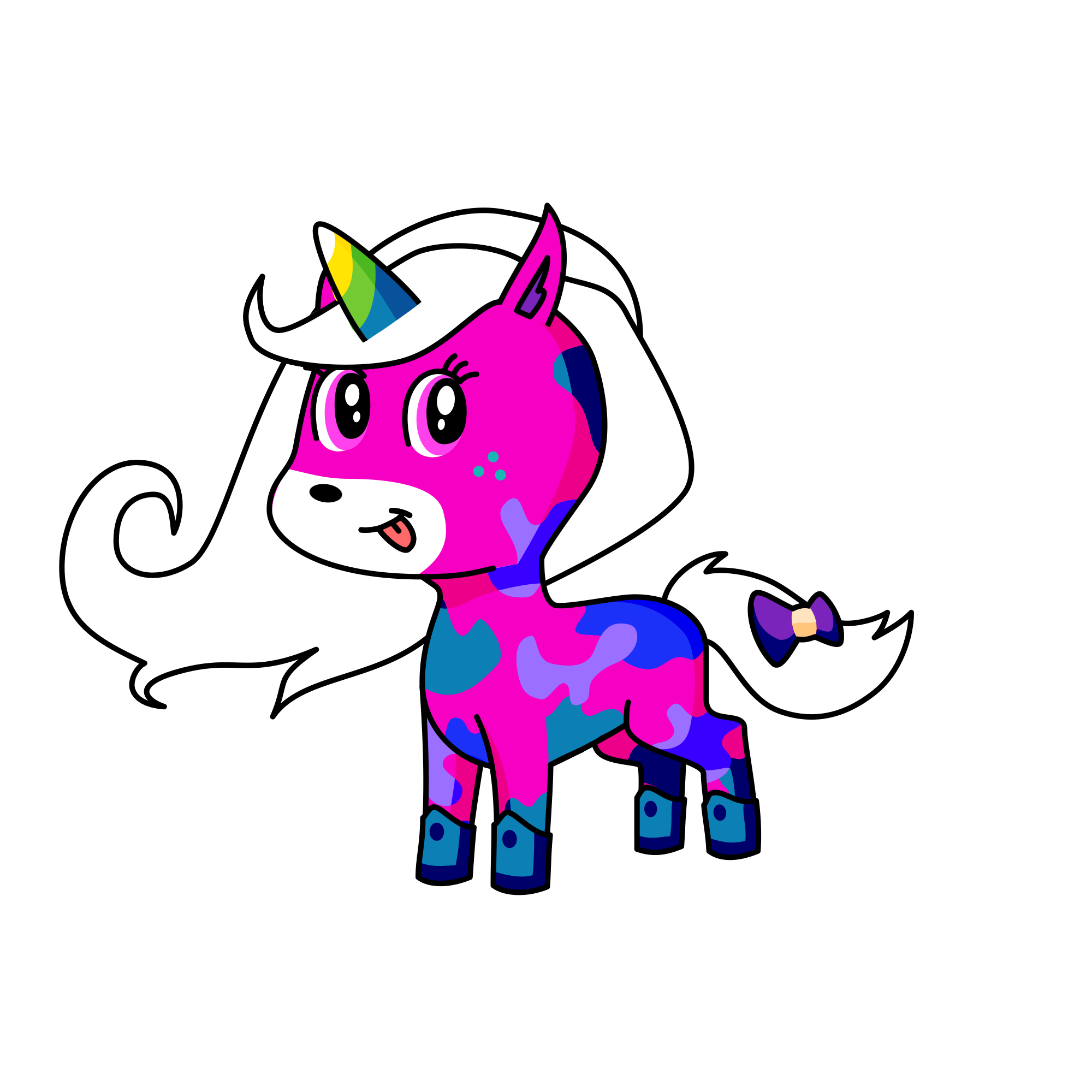 Rainbow 🌈 , the unicorn