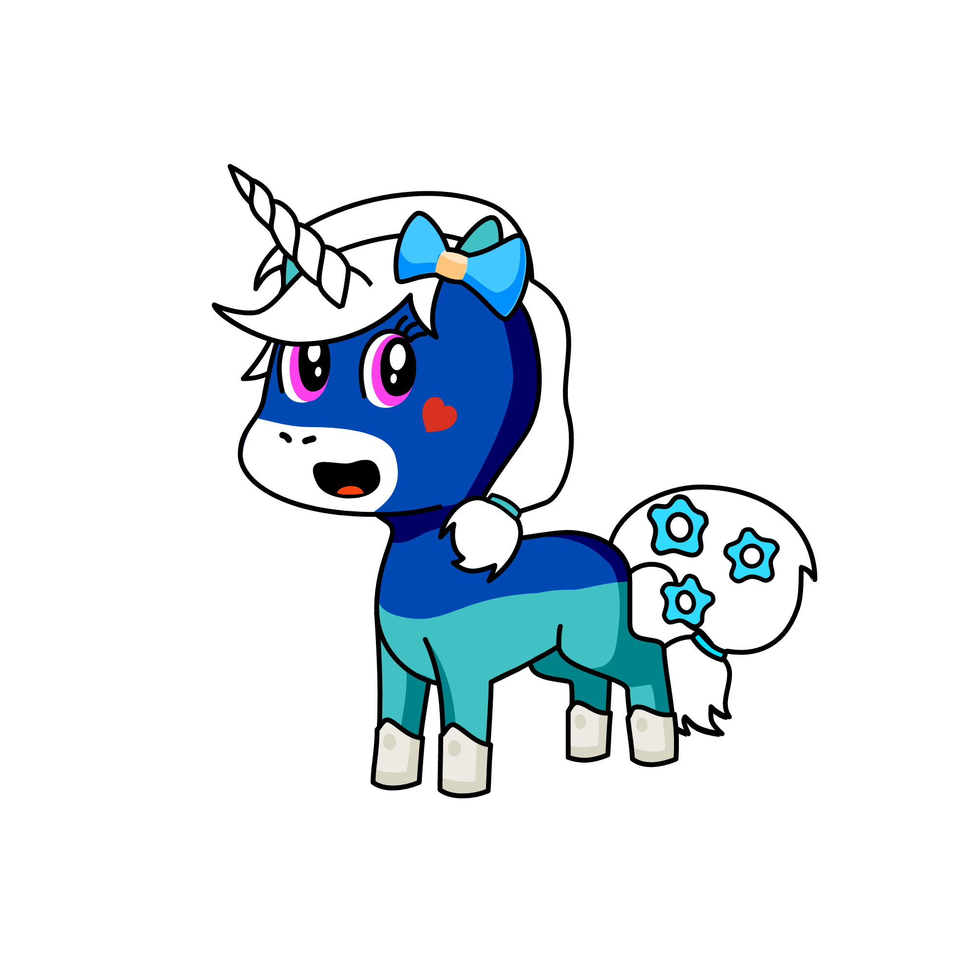 rainbow dash, the unicorn