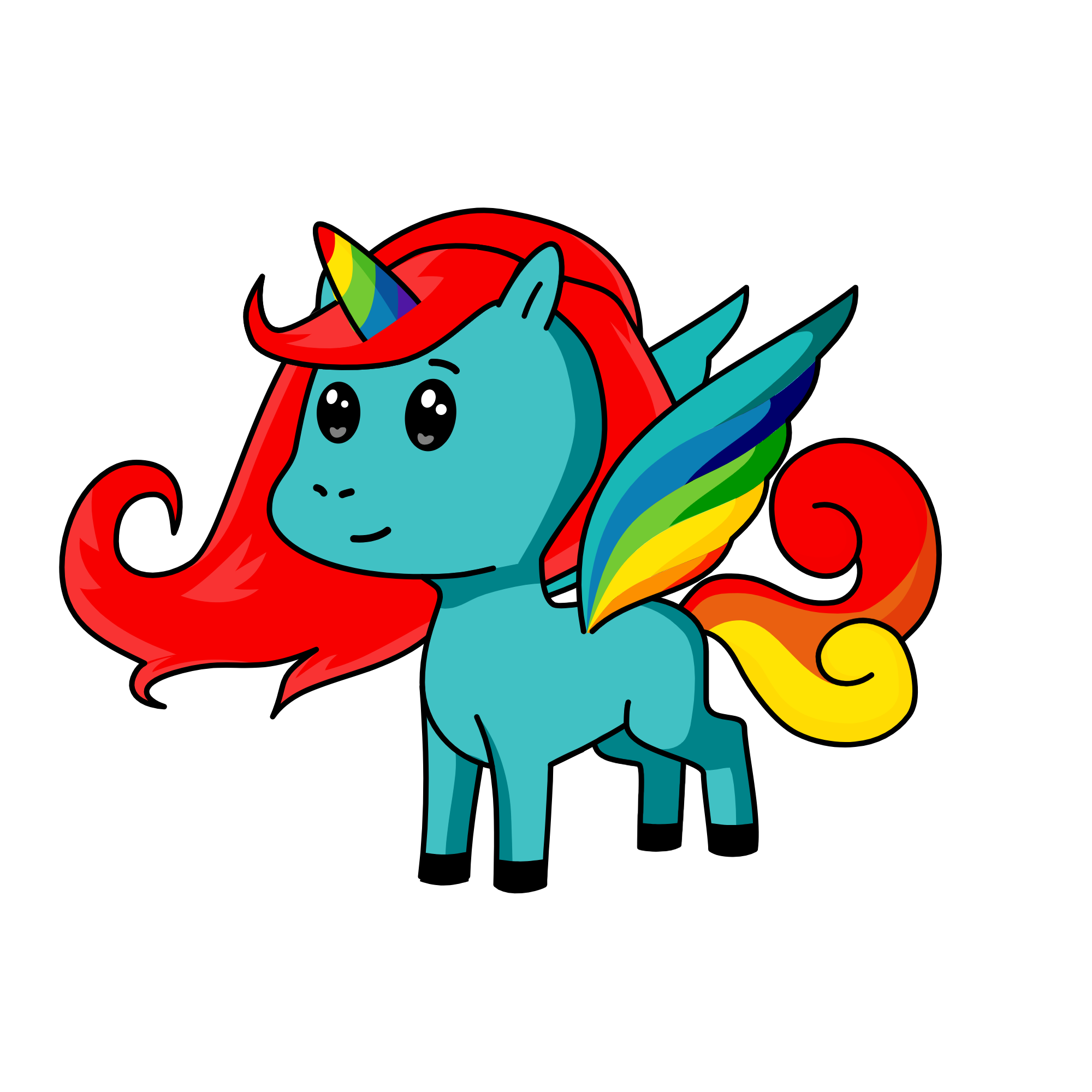 Rainbow Dash, the unicorn