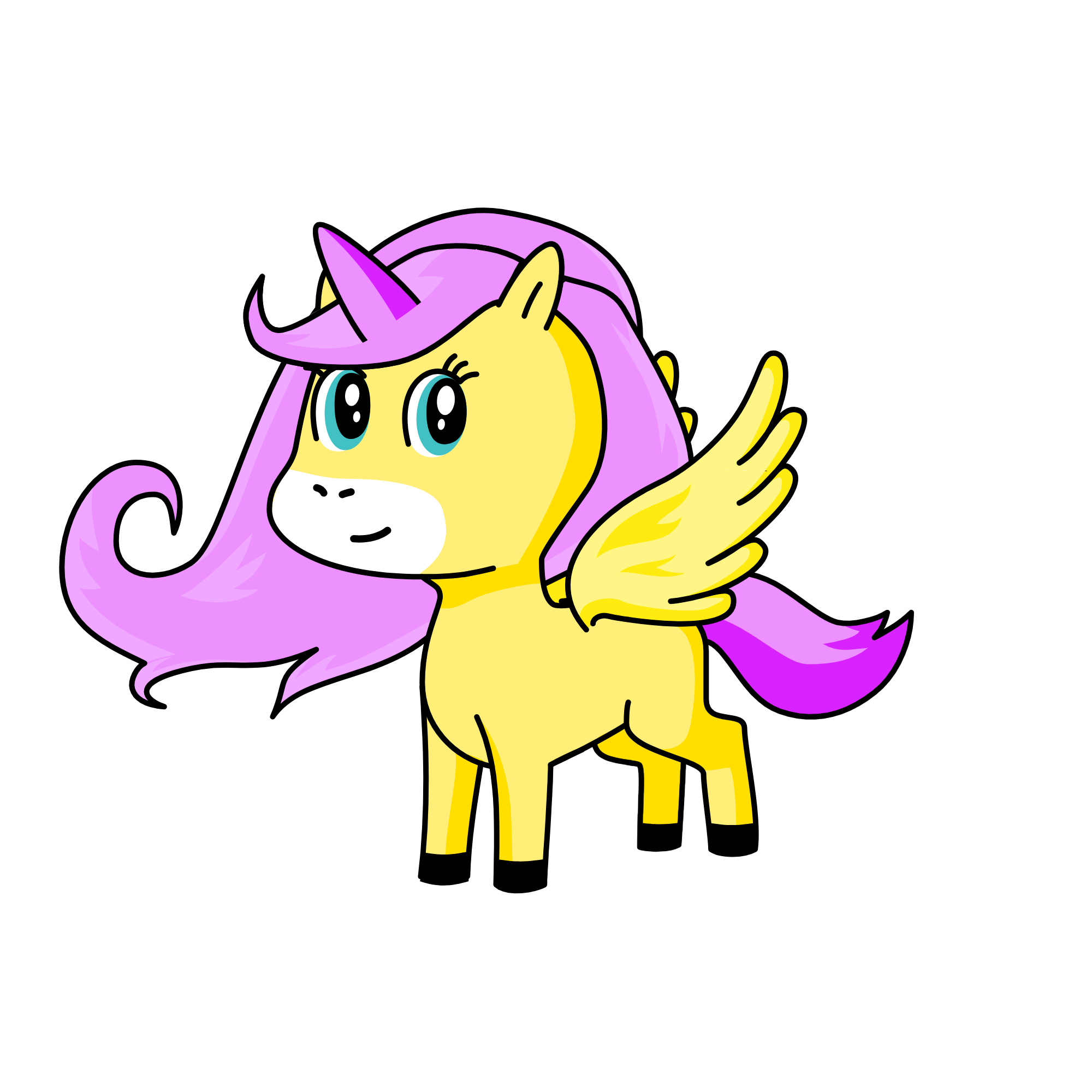Fluttershy, the unicorn