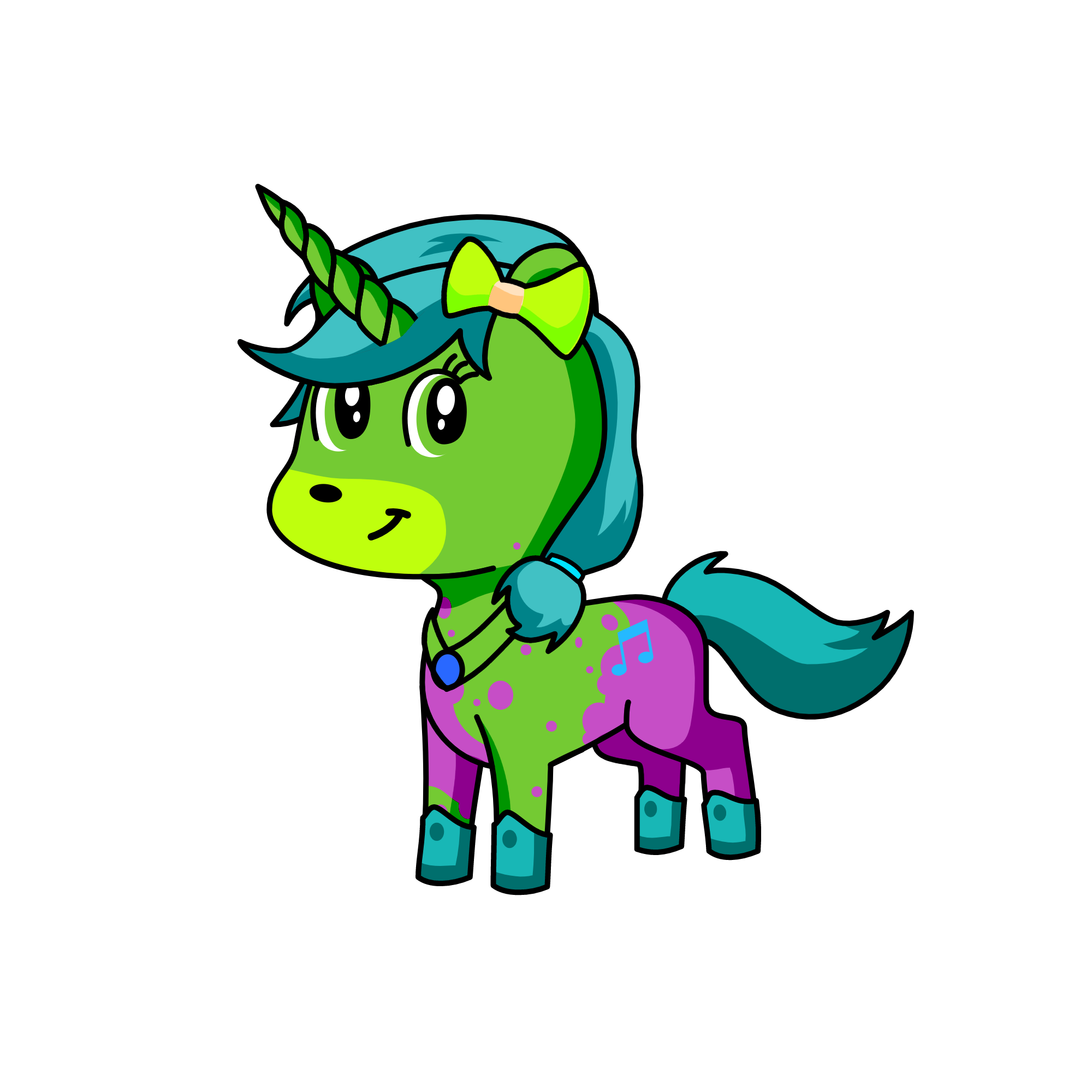Sparkles, the unicorn