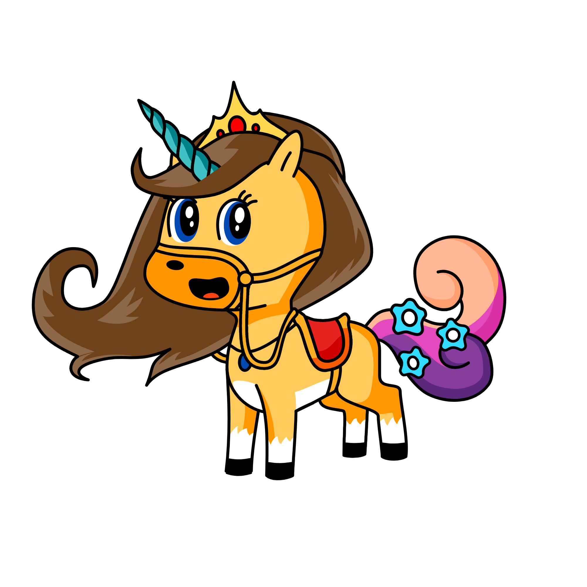 Sparkles, the unicorn