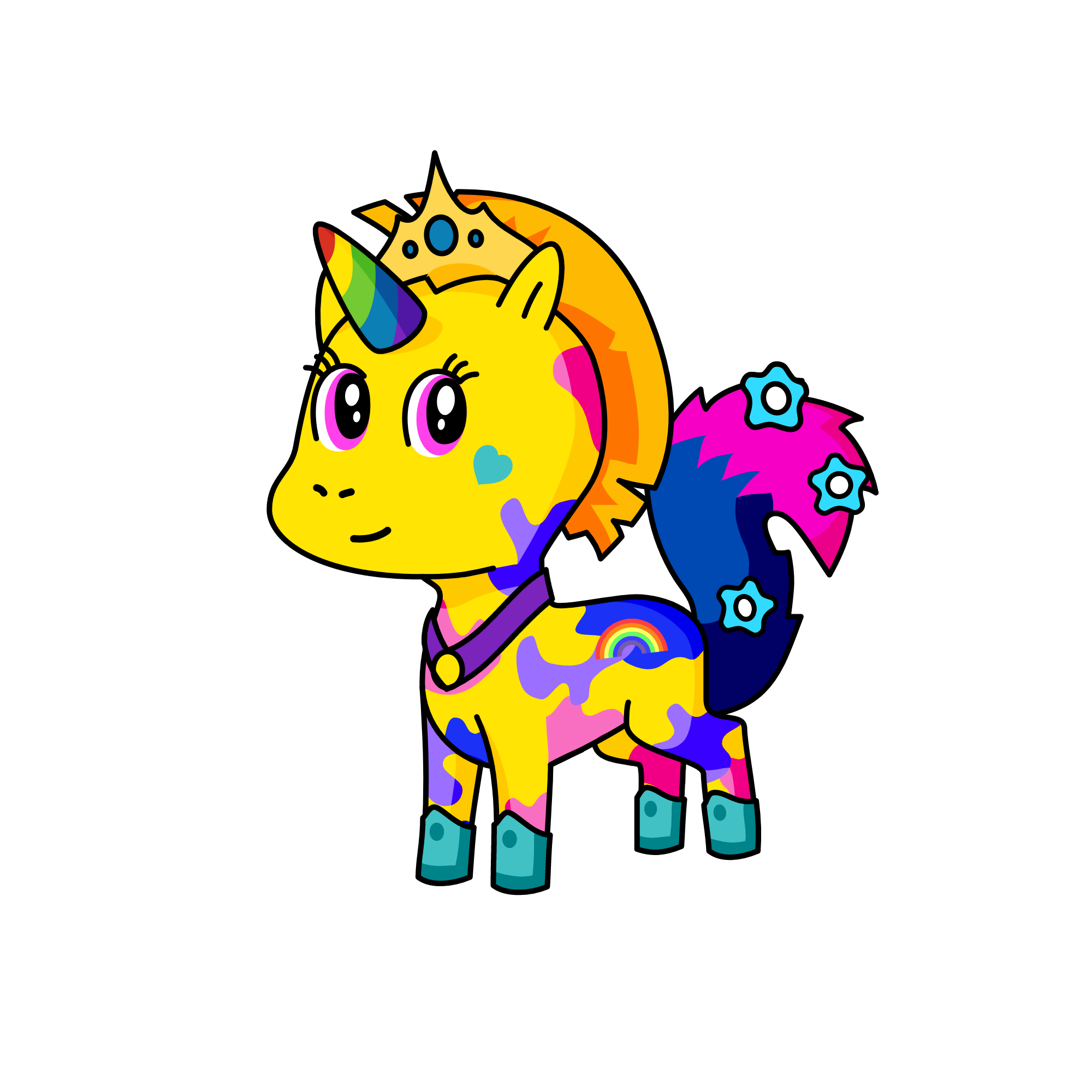pink, the unicorn