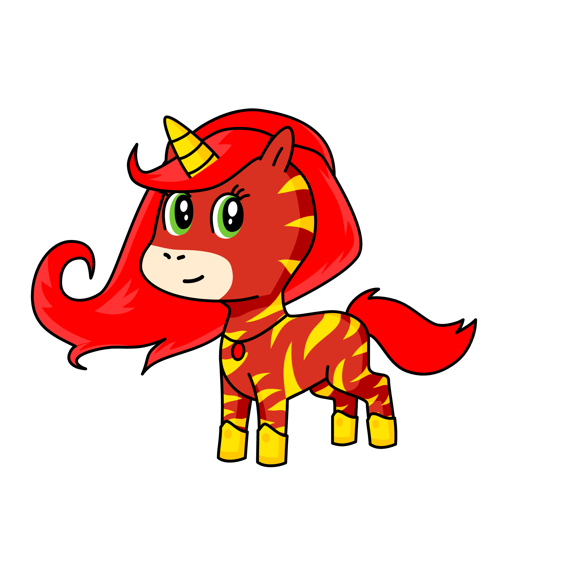 Ladydragon, the unicorn