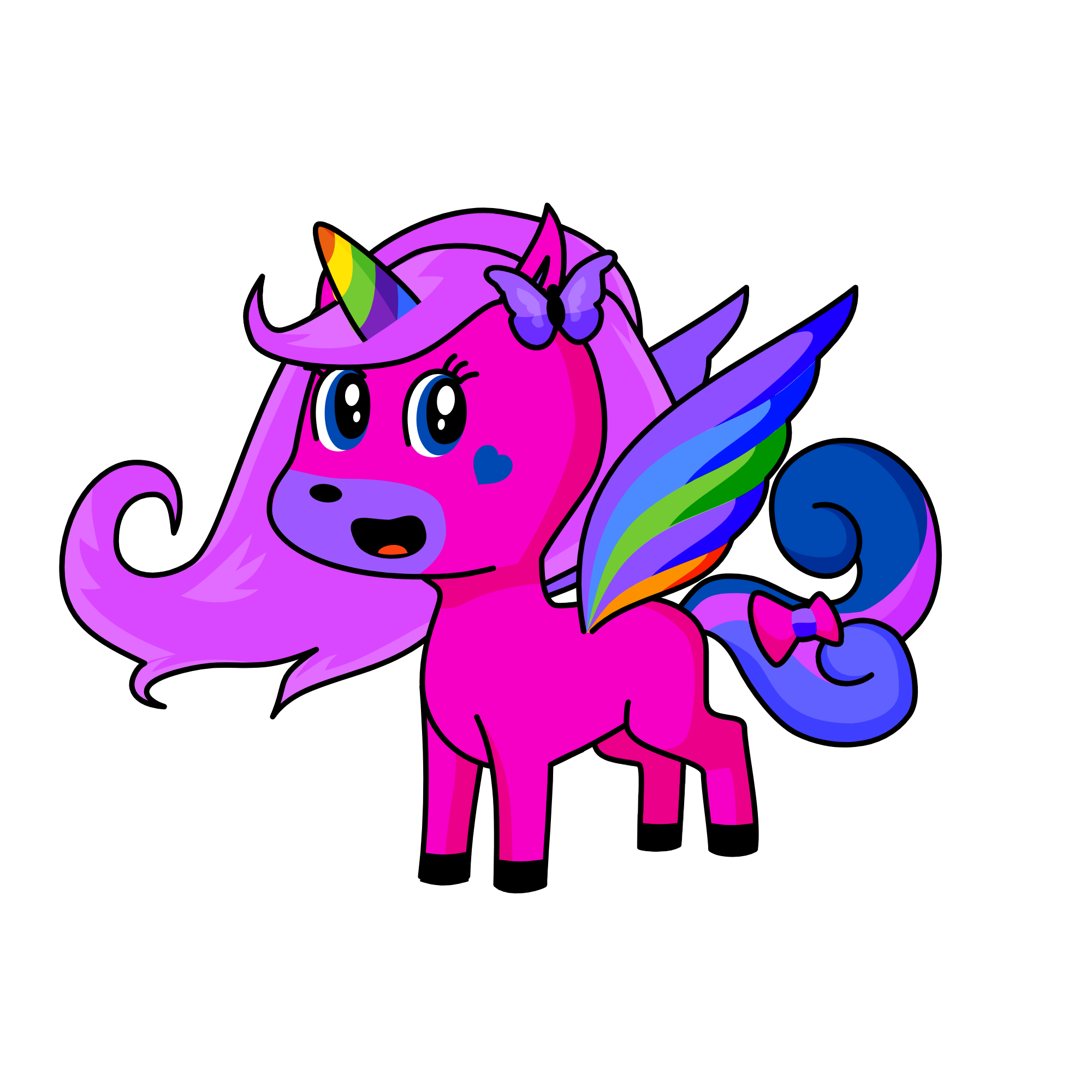 Arcoiris, the unicorn