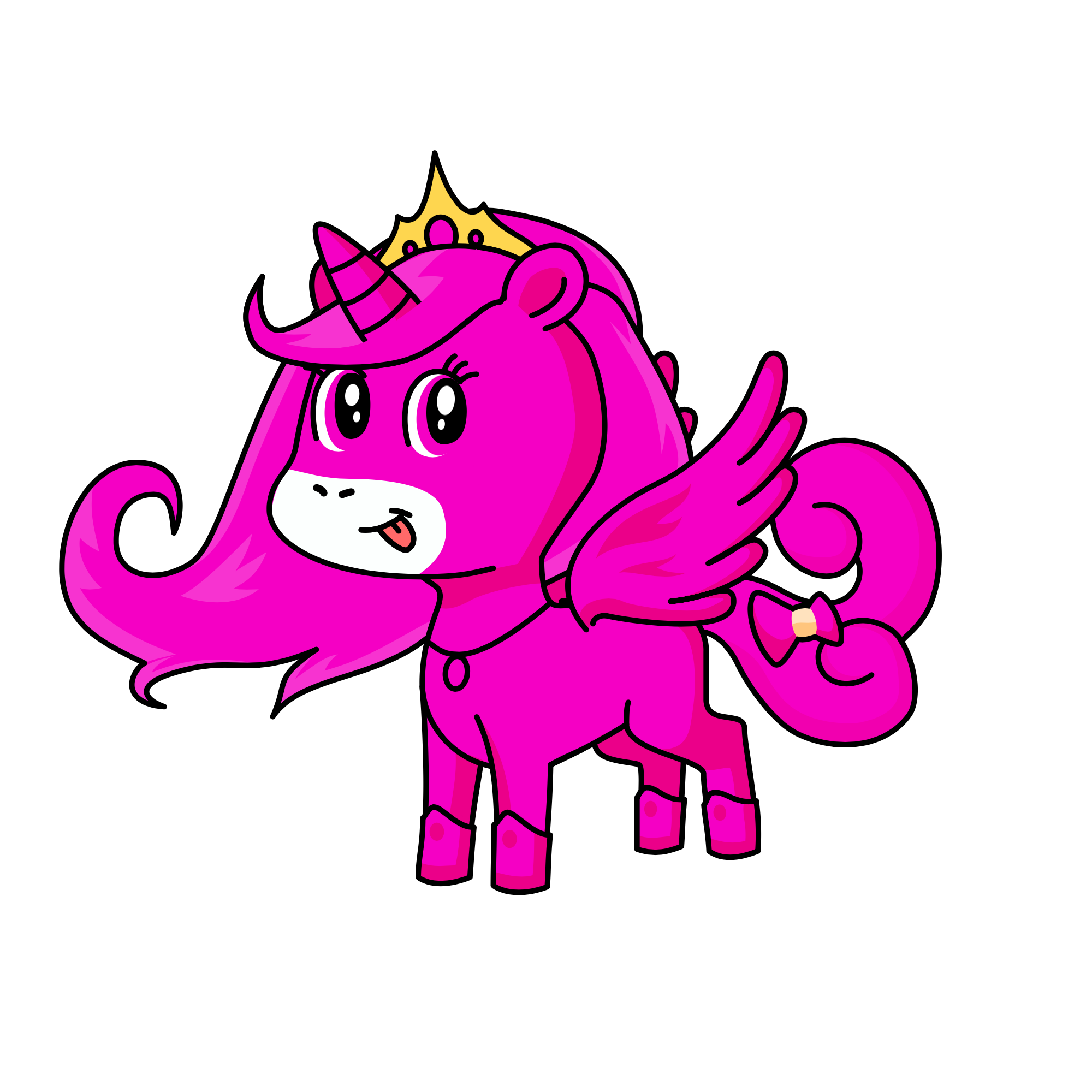 Pink Lady, the unicorn