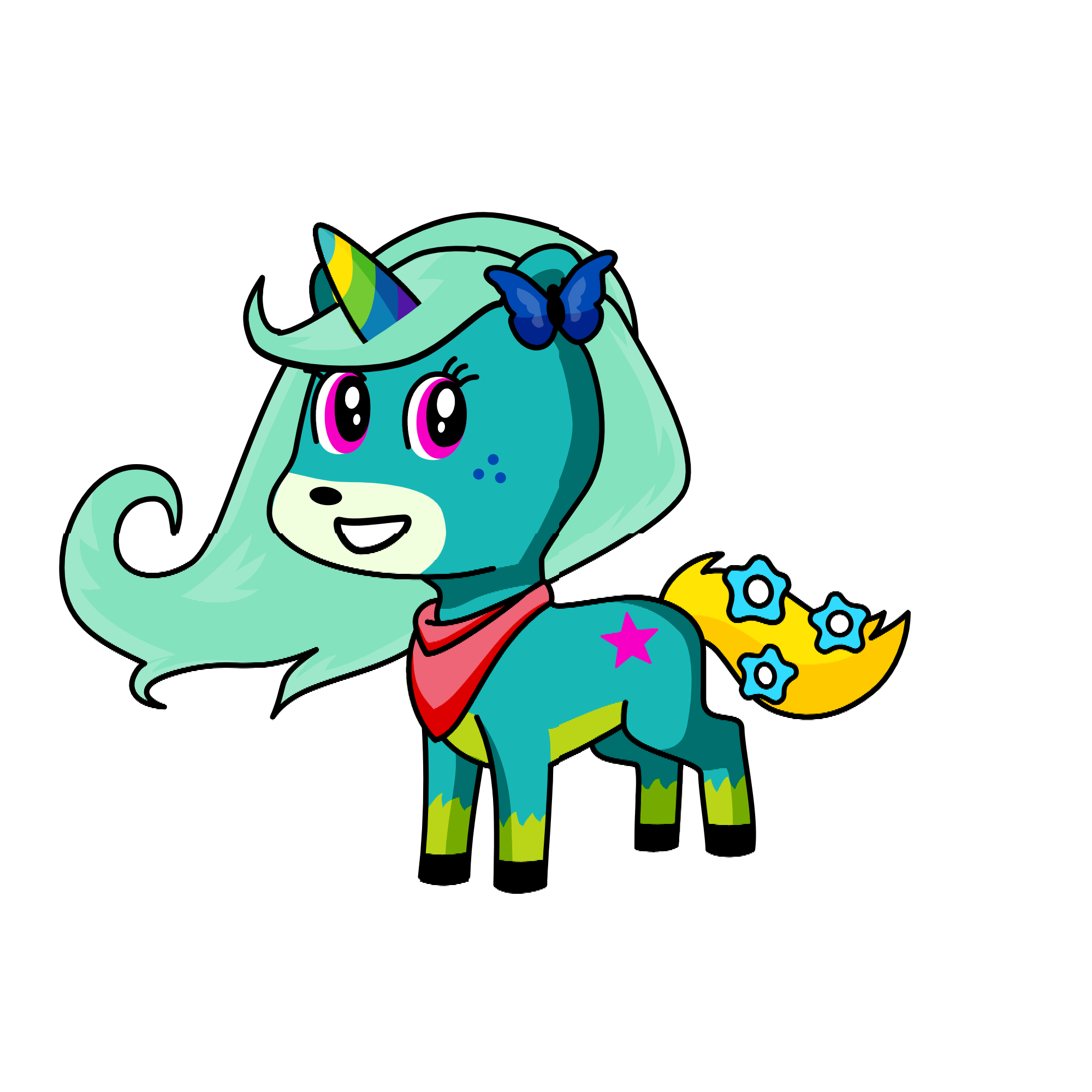 Poly , the unicorn
