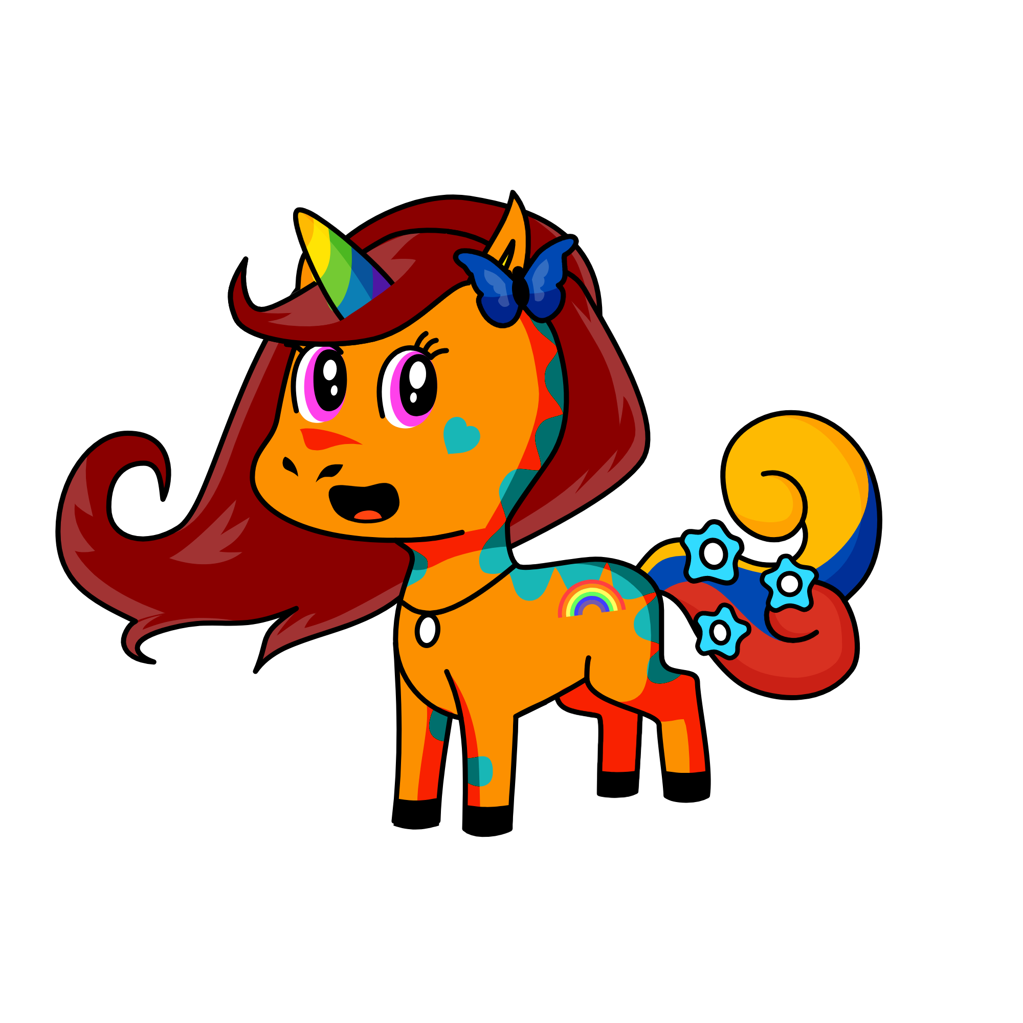 rose, the unicorn